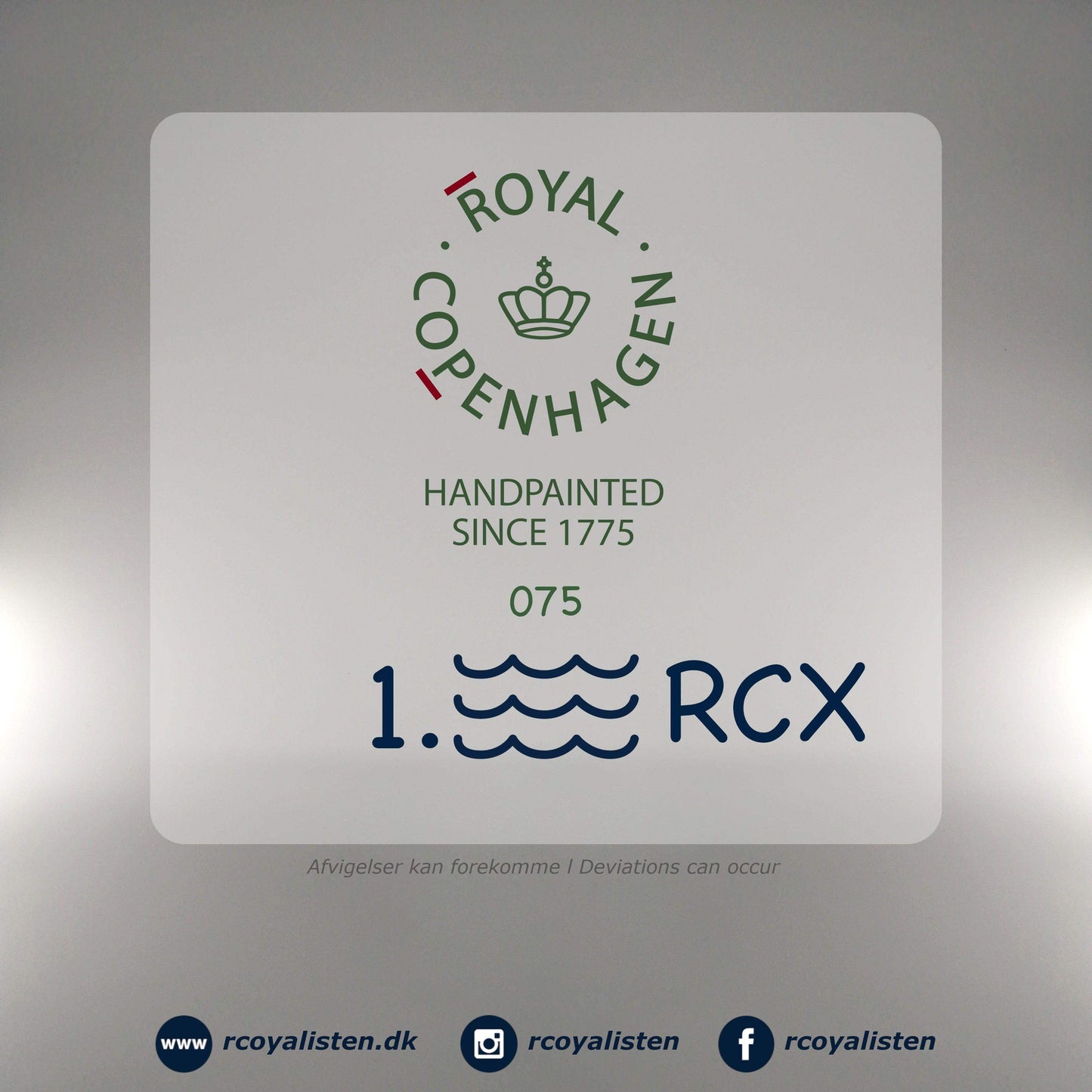 Musselmalet Riflet Babykop (17 cl) - RCoyalisten.dk