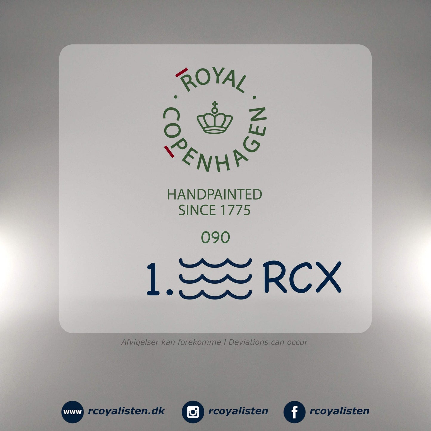 Sort Musselmalet Riflet Højhankskop (33 cl) - RCoyalisten.dk