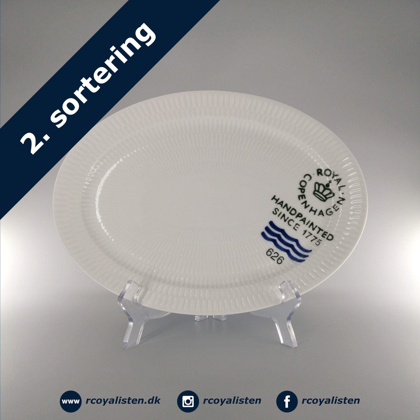 Riflet Signatur Ovalt Fad (28 cm) - RCoyalisten.dk