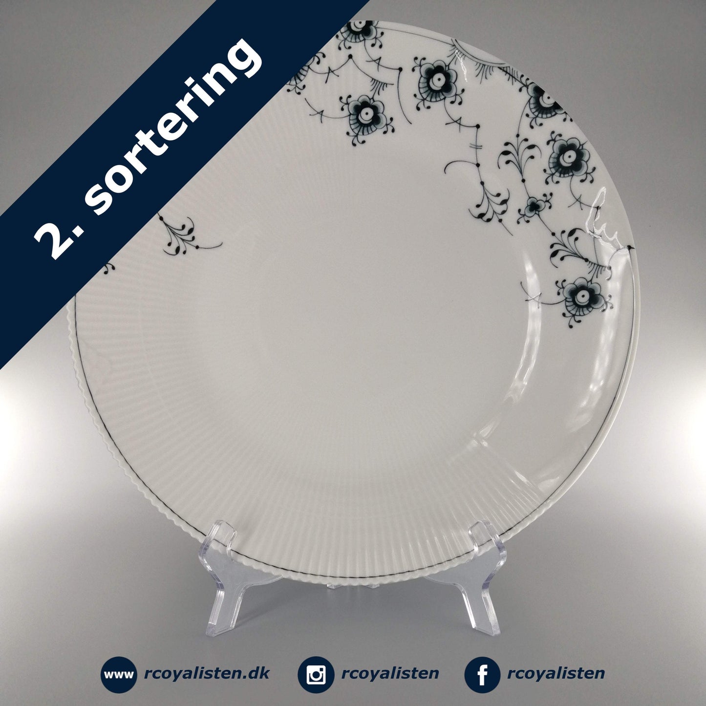 Multifarvet Elements Midnight Tallerken (29,5 cm) - RCoyalisten.dk