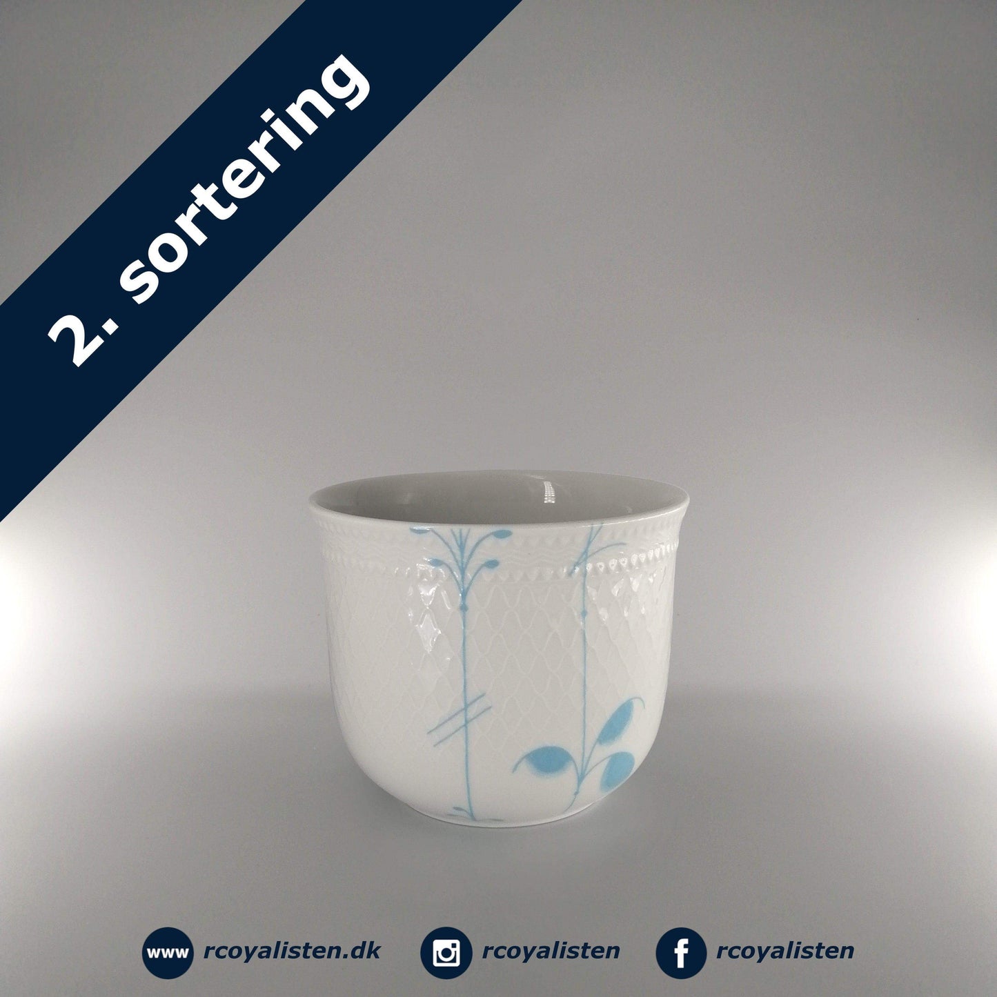 Blå Palmette Urtepotte (11,5 cm / 65 cl) - Lyseblå - RCoyalisten.dk