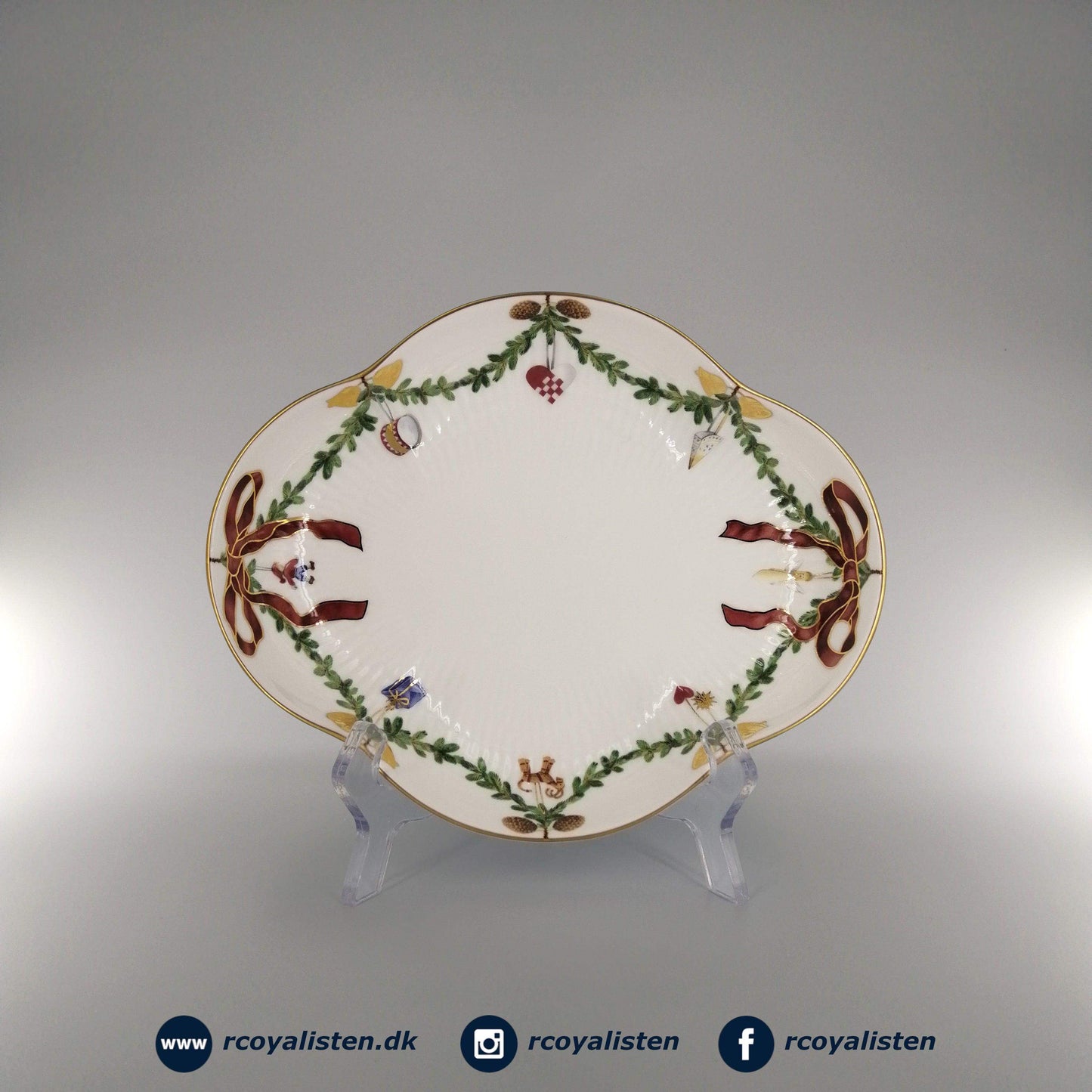 Stjerne Riflet Jul Fad (22 cm) - RCoyalisten.dk
