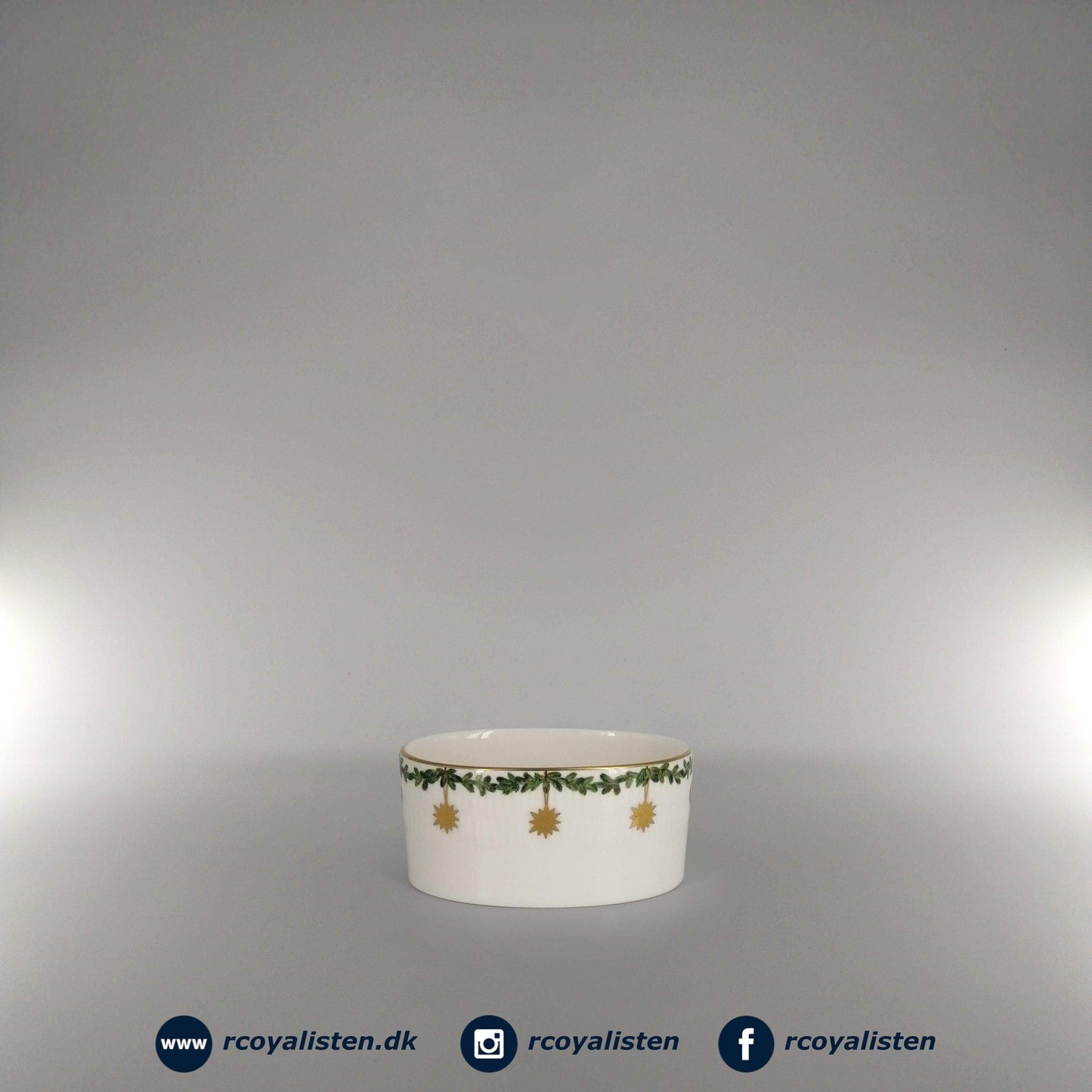 Stjerne Riflet Jul Sukkerskål (11 x 7,5 cm / 24 cl) - RCoyalisten.dk