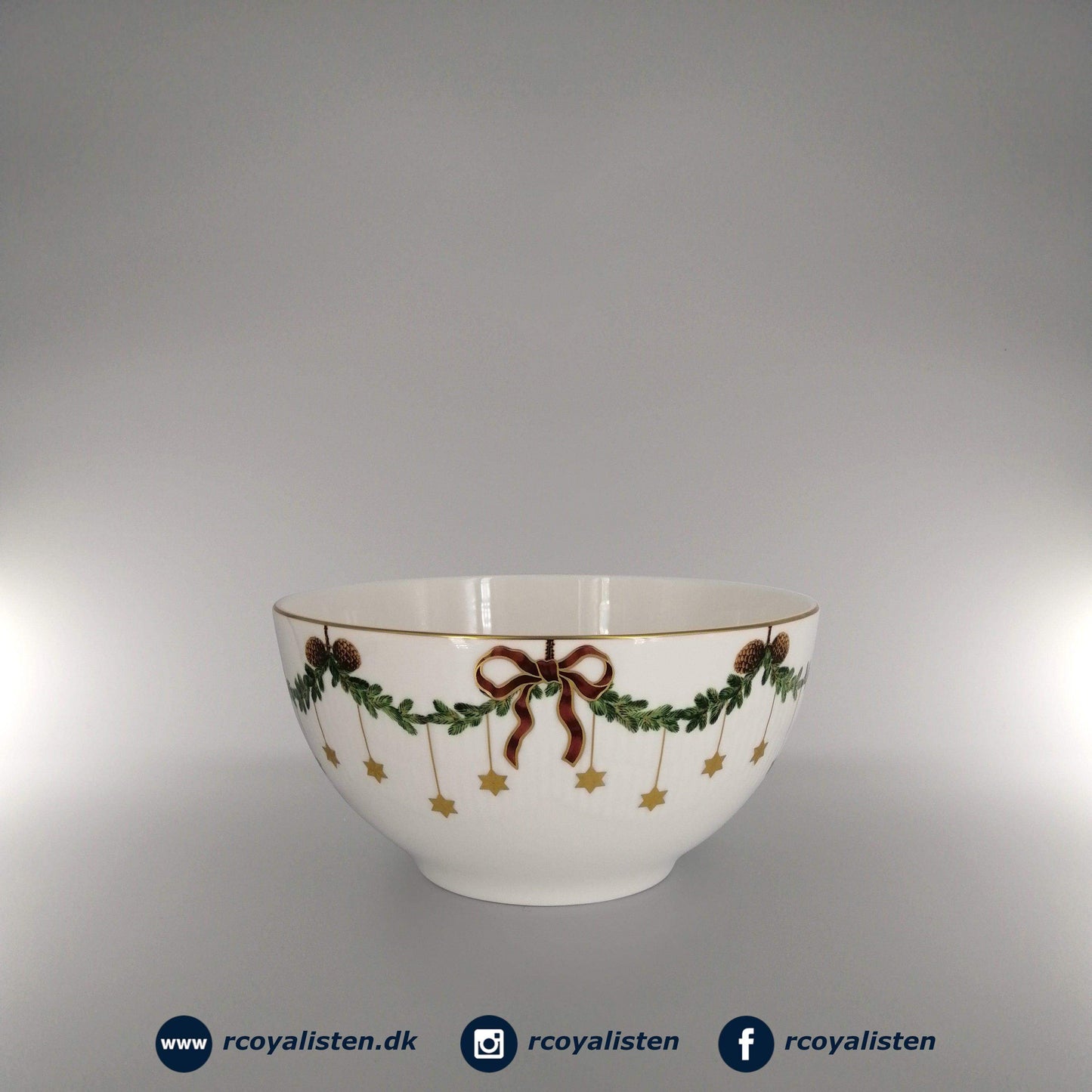 Stjerne Riflet Jul Skål (18 cm / 180 cl) - RCoyalisten.dk