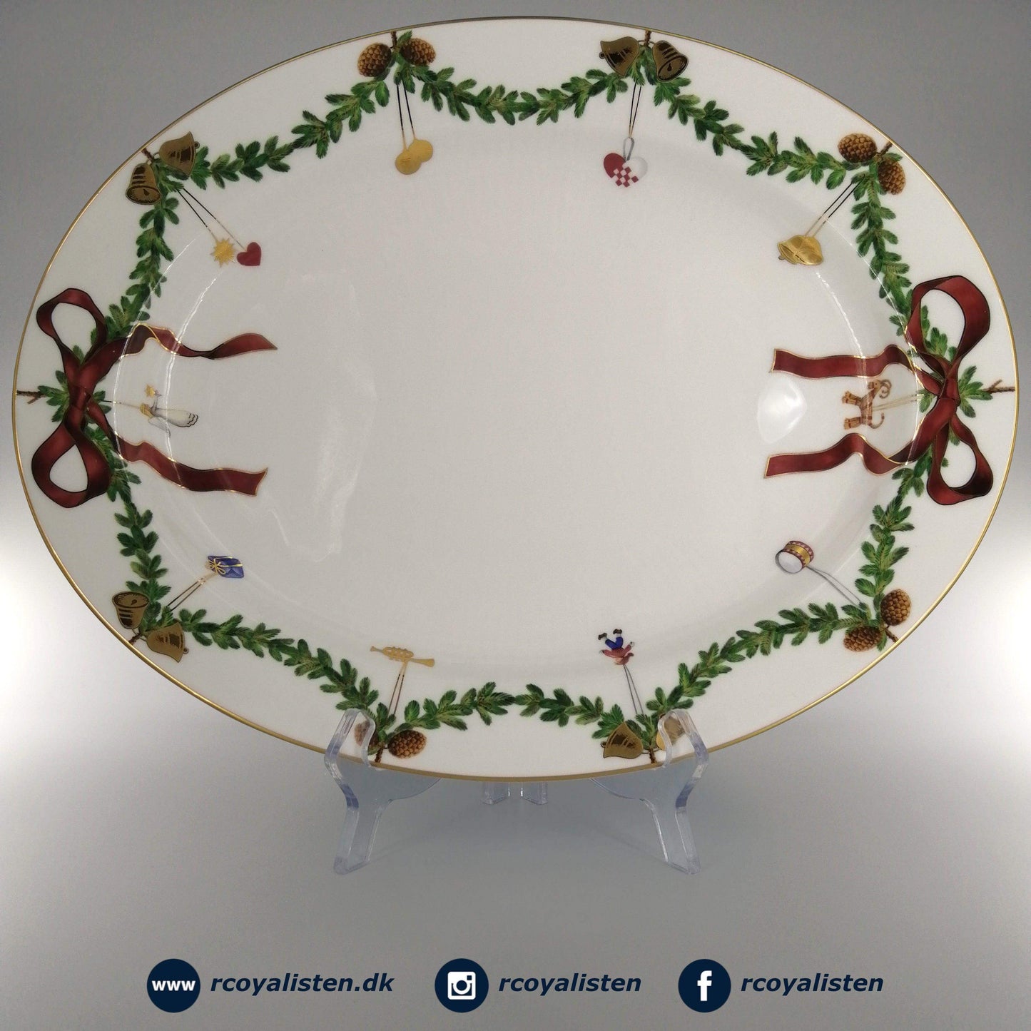 Stjerne Riflet Jul Fad (37 cm) - RCoyalisten.dk