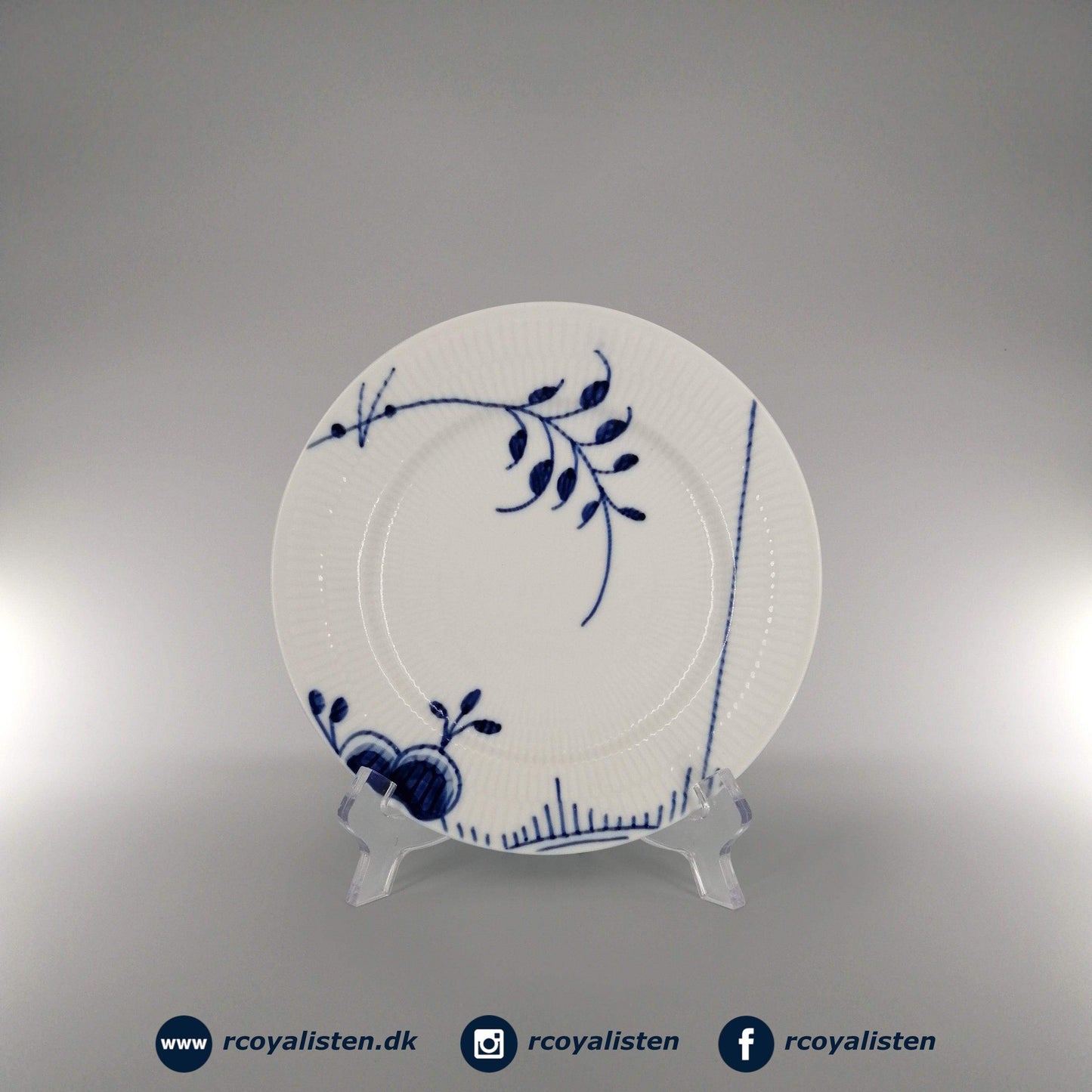 Blå Mega Riflet Tallerken #2 (17 cm) - RCoyalisten.dk