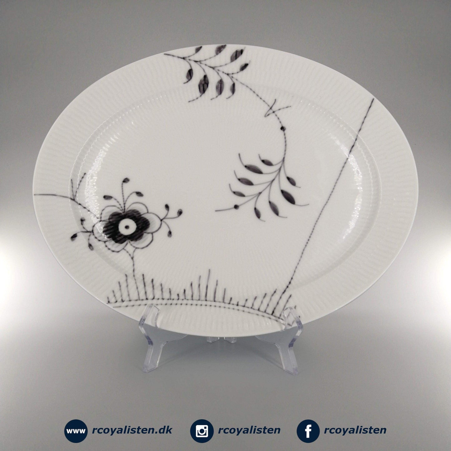 Sort Mega Riflet Ovalt Fad #2 (34 cm) - RCoyalisten.dk