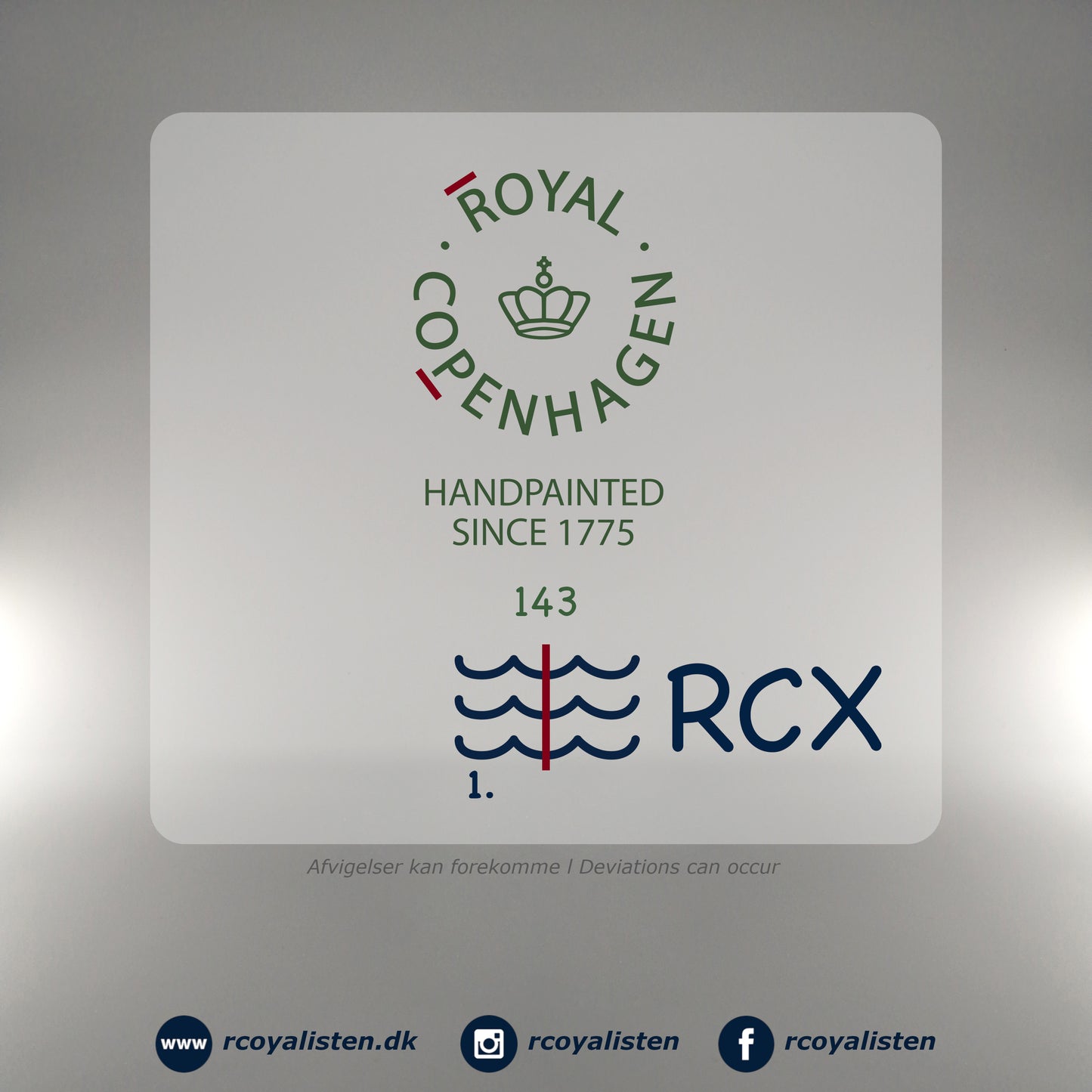 Royal Copenhagen Blomst Tekande (21 cm / 100 cl) - Træpeon - RCoyalisten.dk