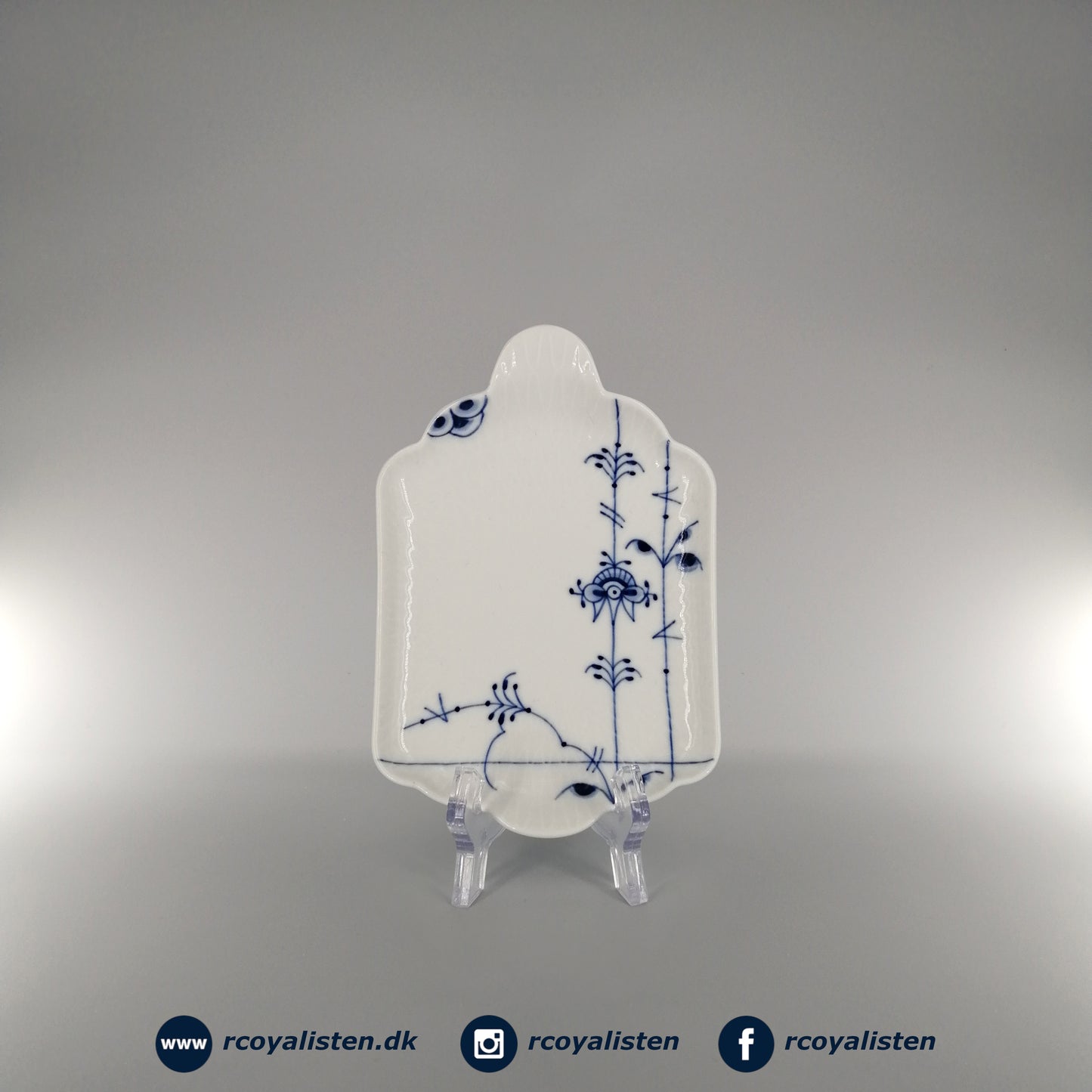 Royal Copenhagen Blå Palmette Fad (16 cm) - RCoyalisten.dk