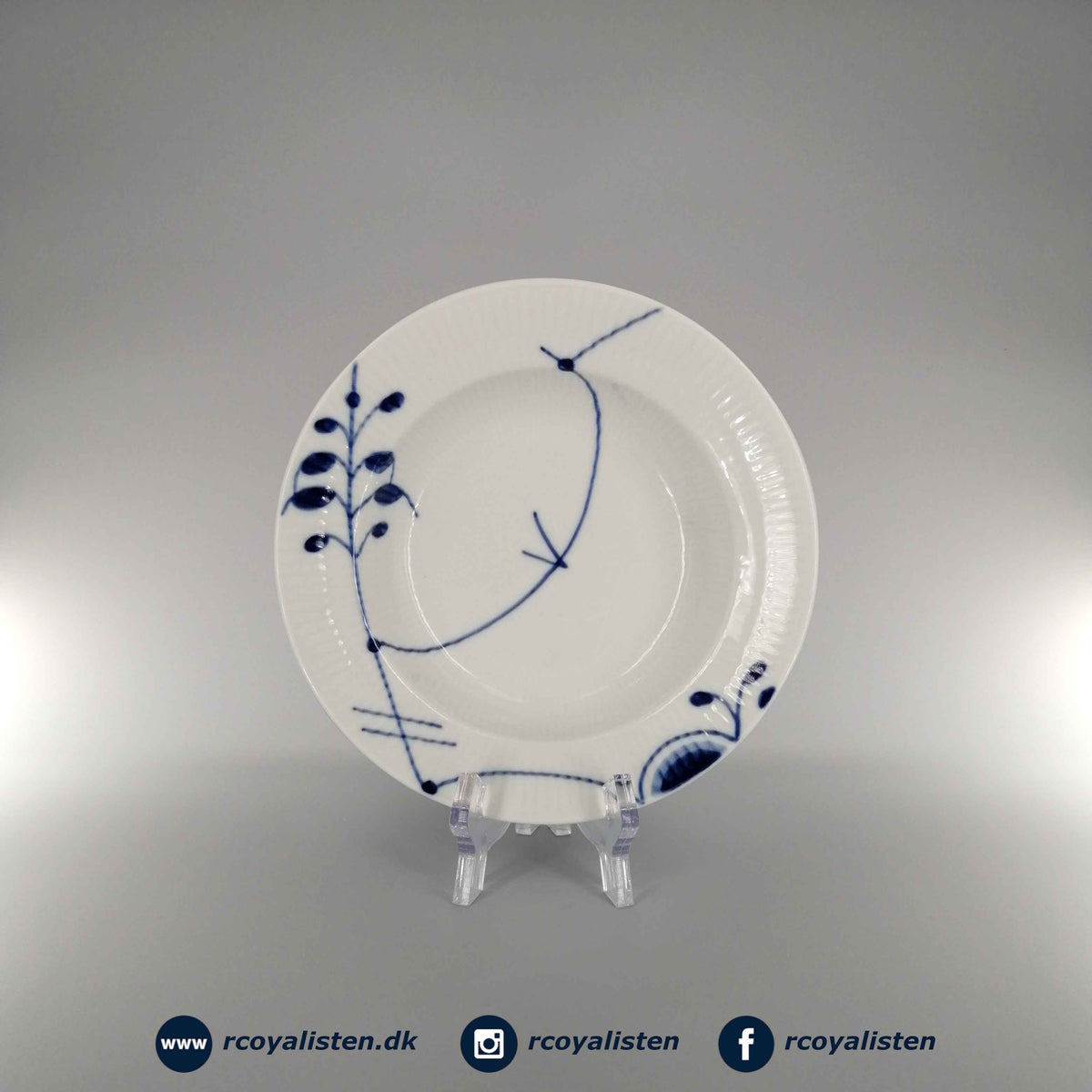 Blå Mega Riflet Dyb Tallerken #1 (17 cm)