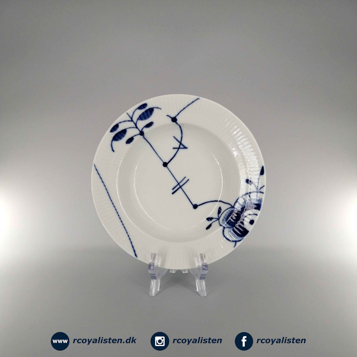 Blå Mega Riflet Dyb Tallerken #3 (17 cm)