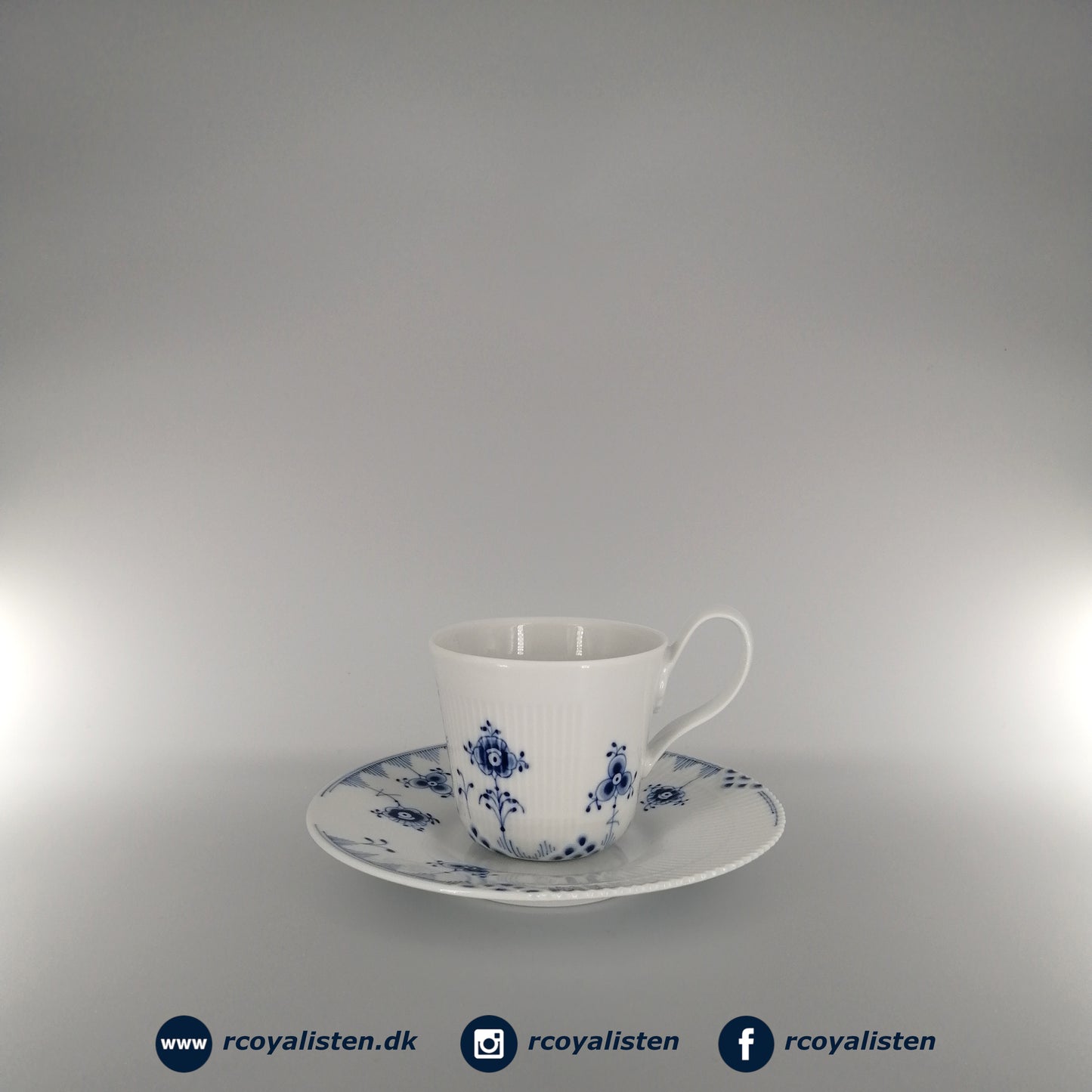 Royal Copenhagen Blå Elements Højhankskop med Underkop (25 cl) - RCoyalisten.dk