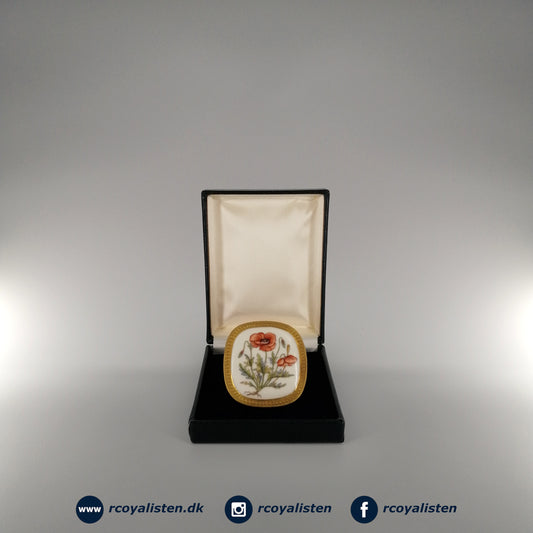 Royal Copenhagen Flora Danica Broche - Kornvalmue - RCoyalisten.dk