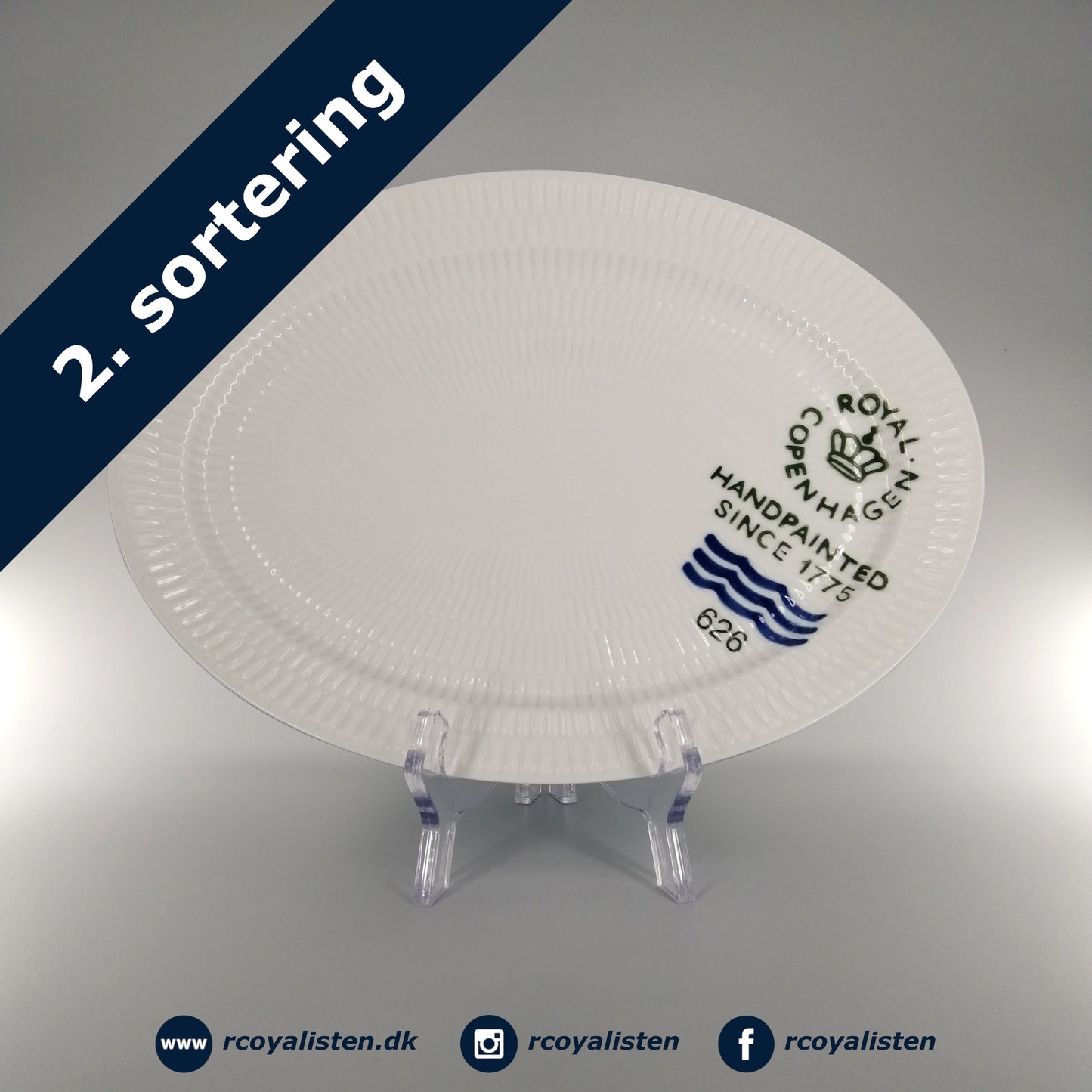 Riflet Signatur Ovalt Fad (28 cm)