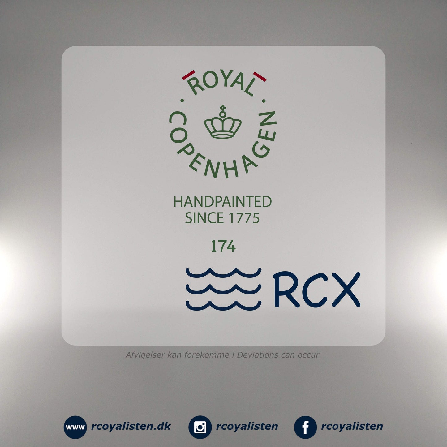 Blå Palmette Skål med Låg (12 cm / 35 cl) - RCoyalisten.dk