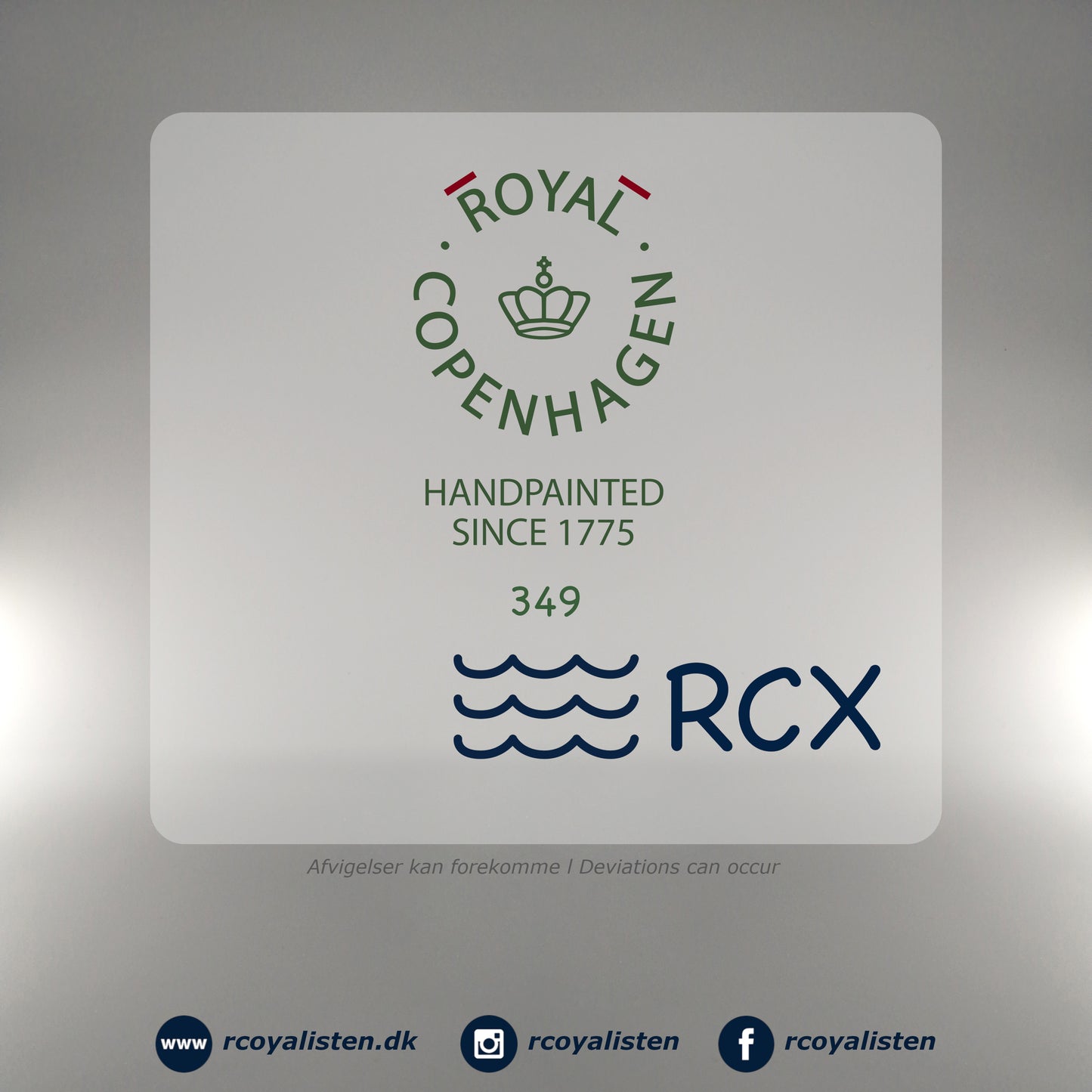 Royal Copenhagen Prinsesse Ovalt Fad (24,5 cm) - RCoyalisten.dk