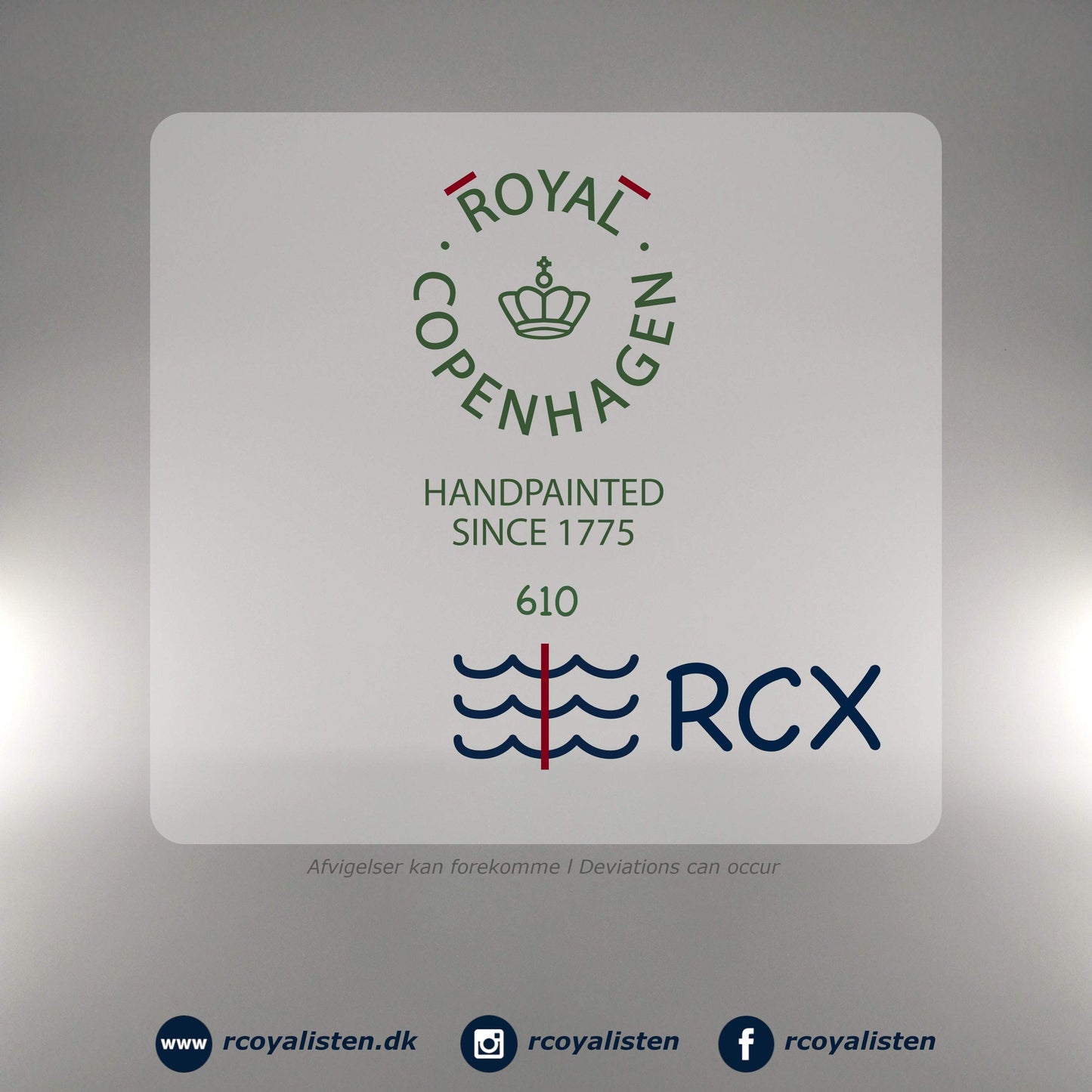 Blå Palmette Tallerken (10 cm) - RCoyalisten.dk