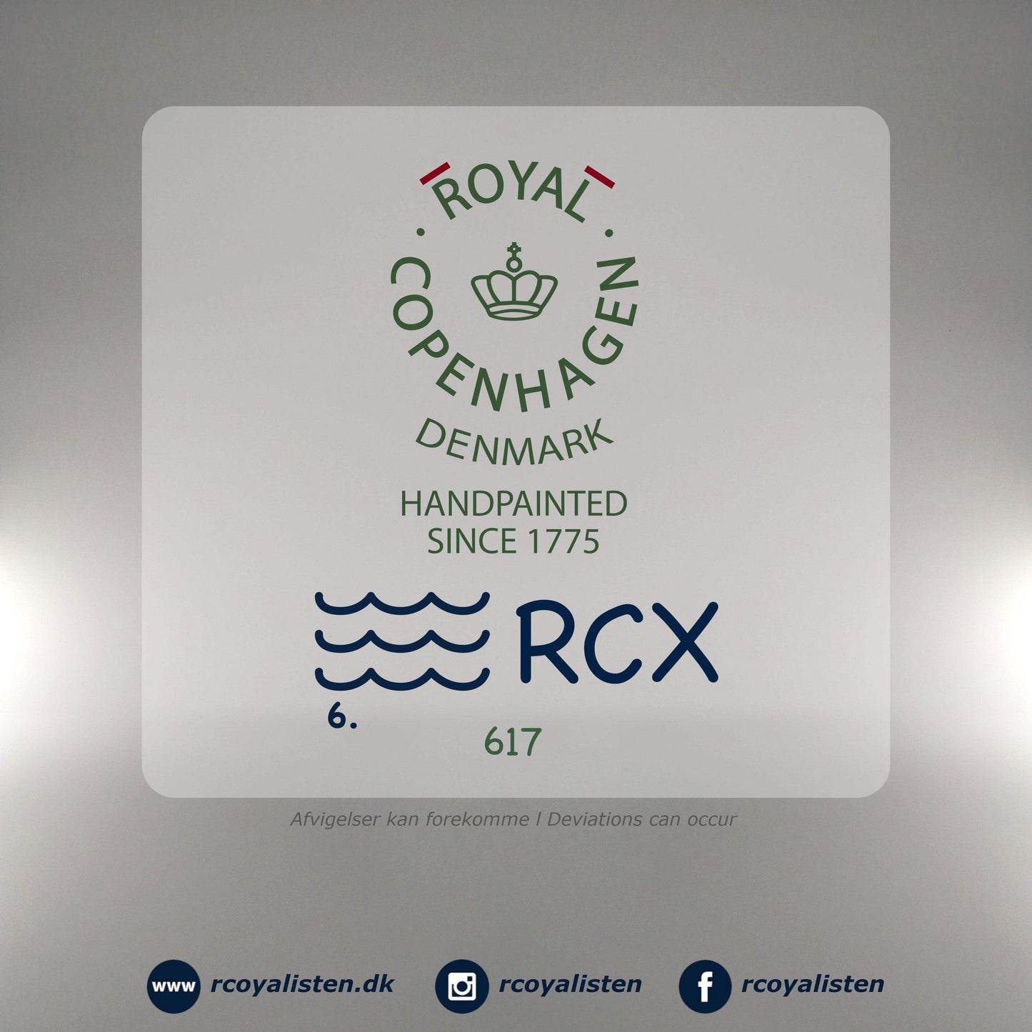 Blå Mega Riflet Tallerken #6 (17 cm) - RCoyalisten.dk