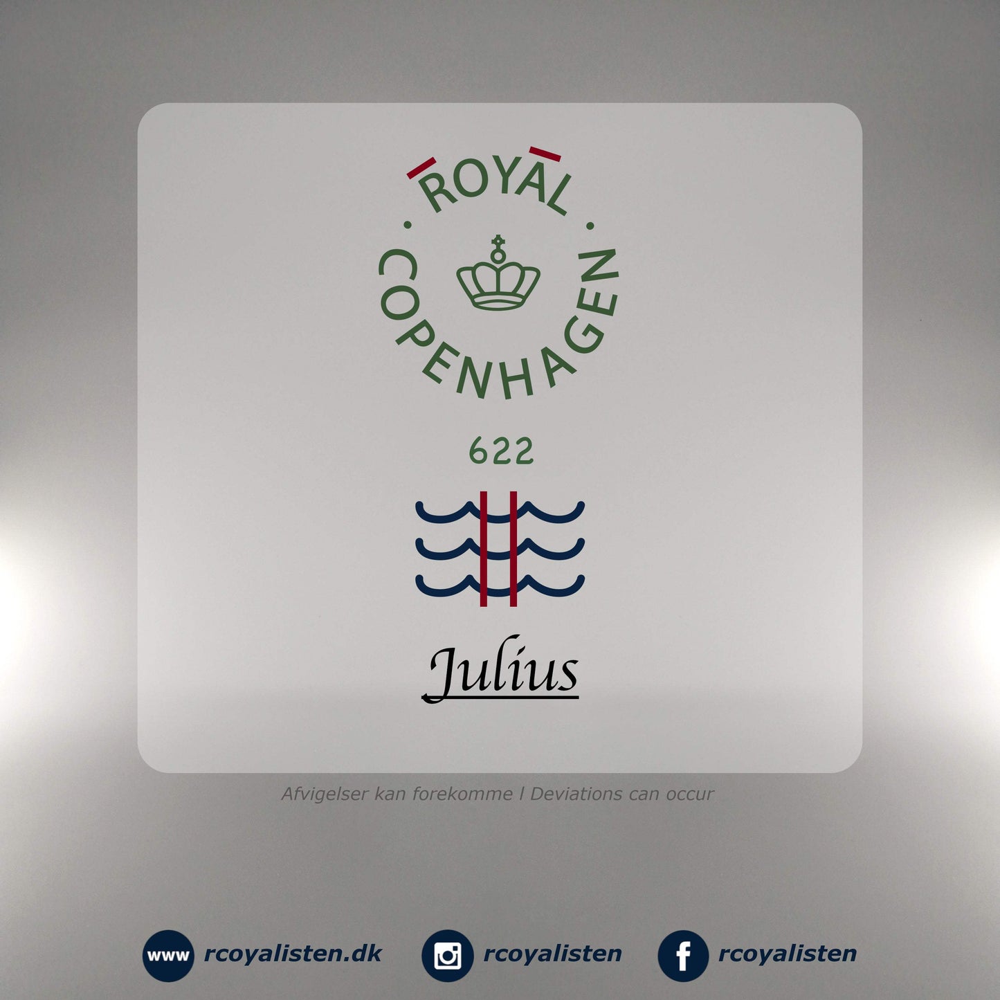 Julius Tallerken (22 cm) - Rød - RCoyalisten.dk