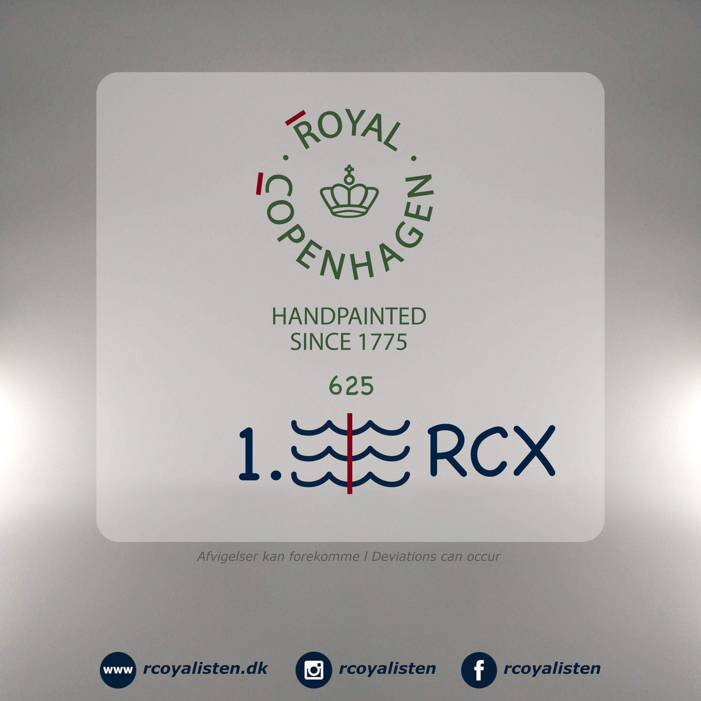 Musselmalet Helblonde Tallerken (25 cm) - RCoyalisten.dk