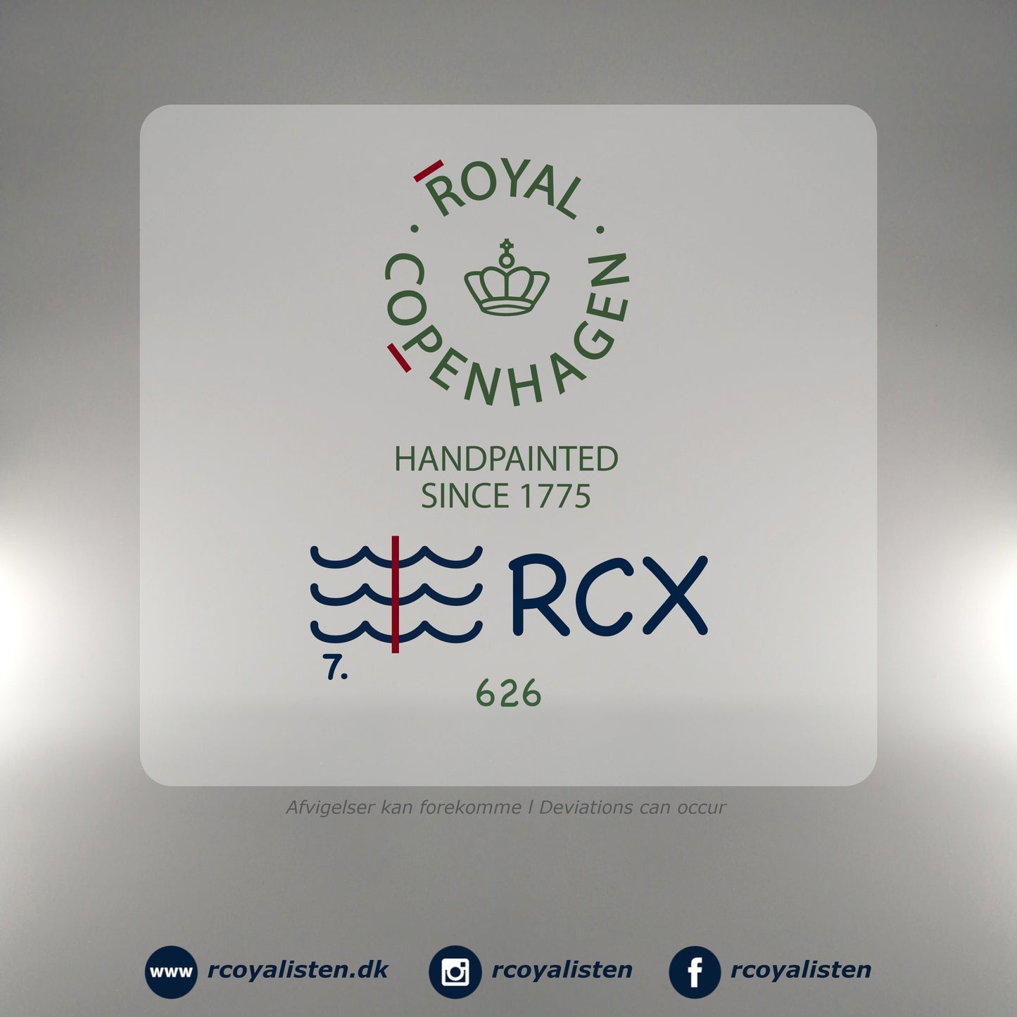 Royal Copenhagen Sort Mega Riflet Ovalt Fad #7 (28 cm) - RCoyalisten.dk