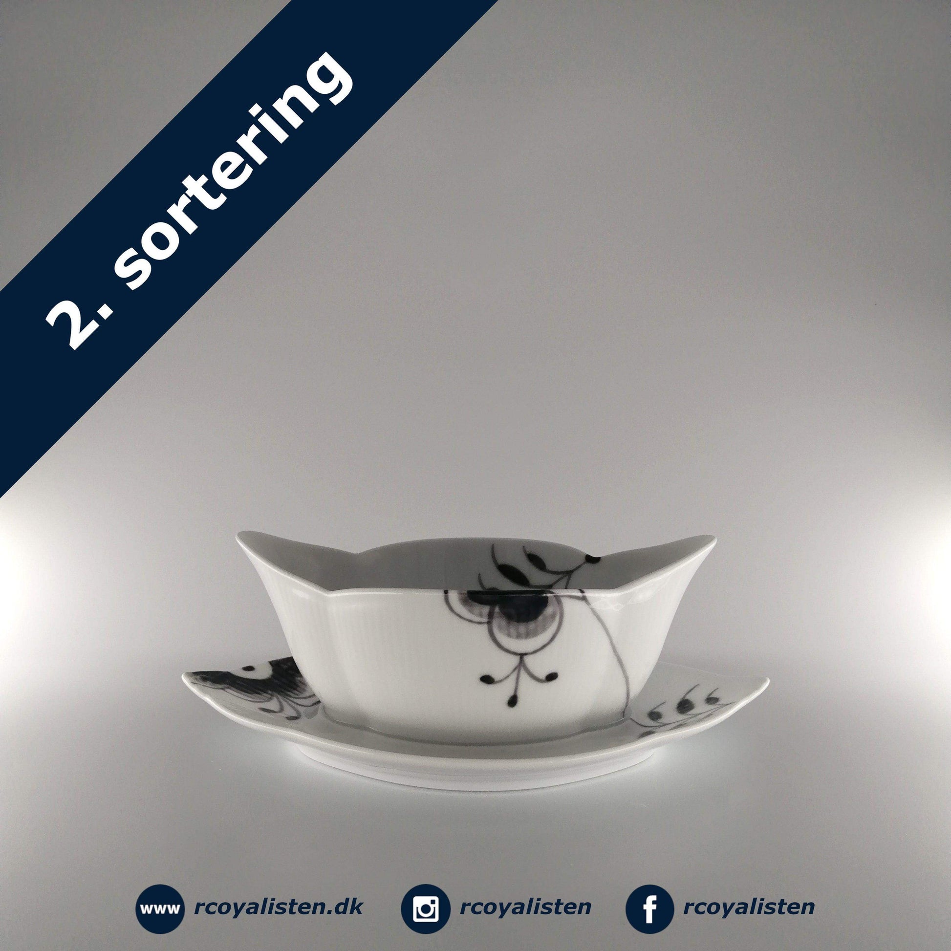 Sort Mega Riflet Sauceskål (24 cm / 55 cl) - RCoyalisten.dk