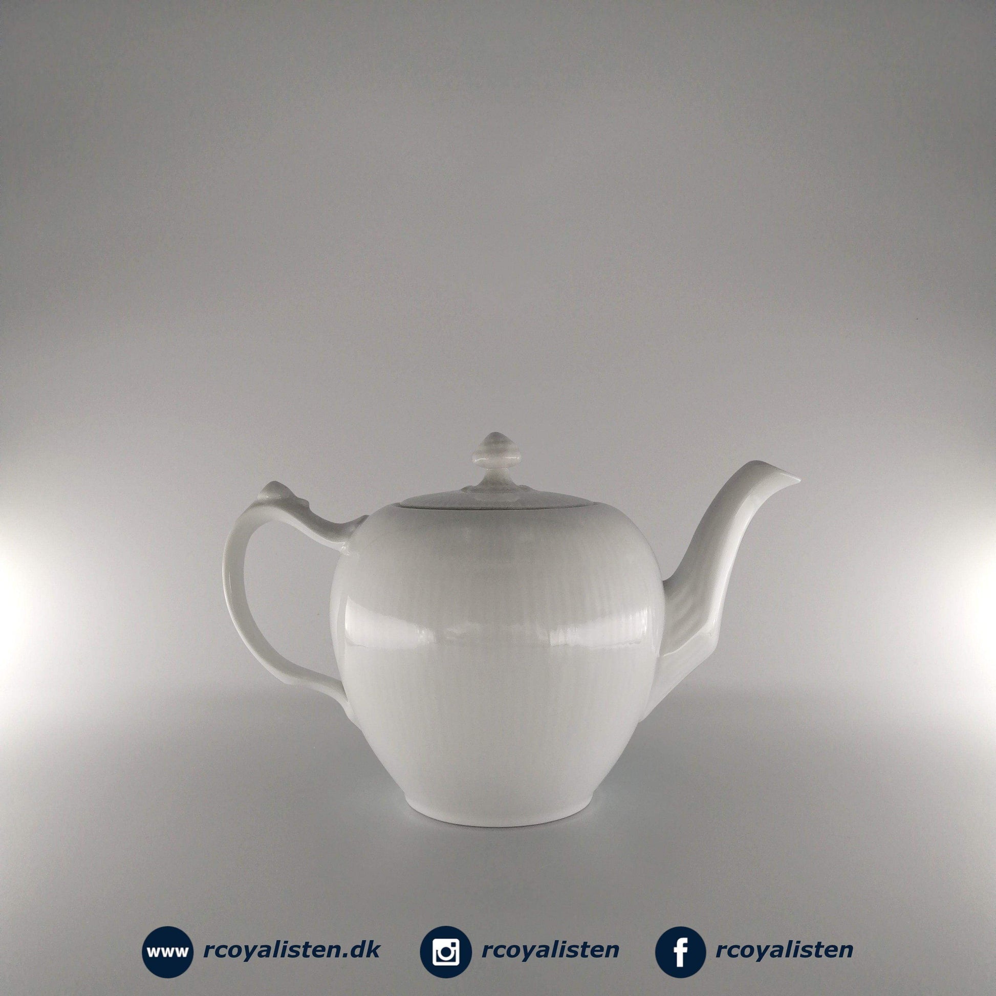 Hvid Riflet Tekande (15,5 cm / 100 cl) - RCoyalisten.dk