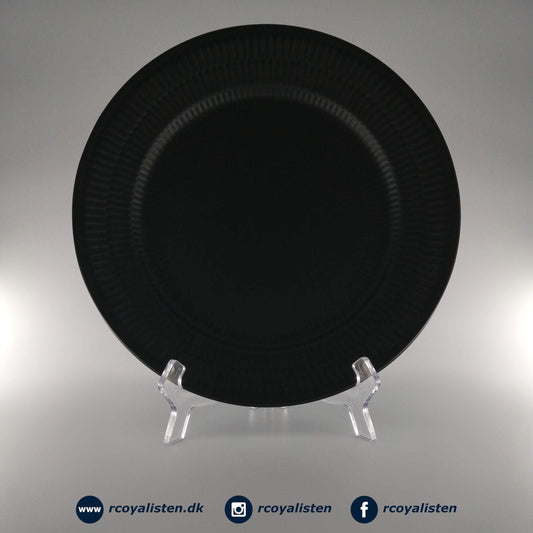 Sort Riflet Tallerken (27 cm) - RCoyalisten.dk