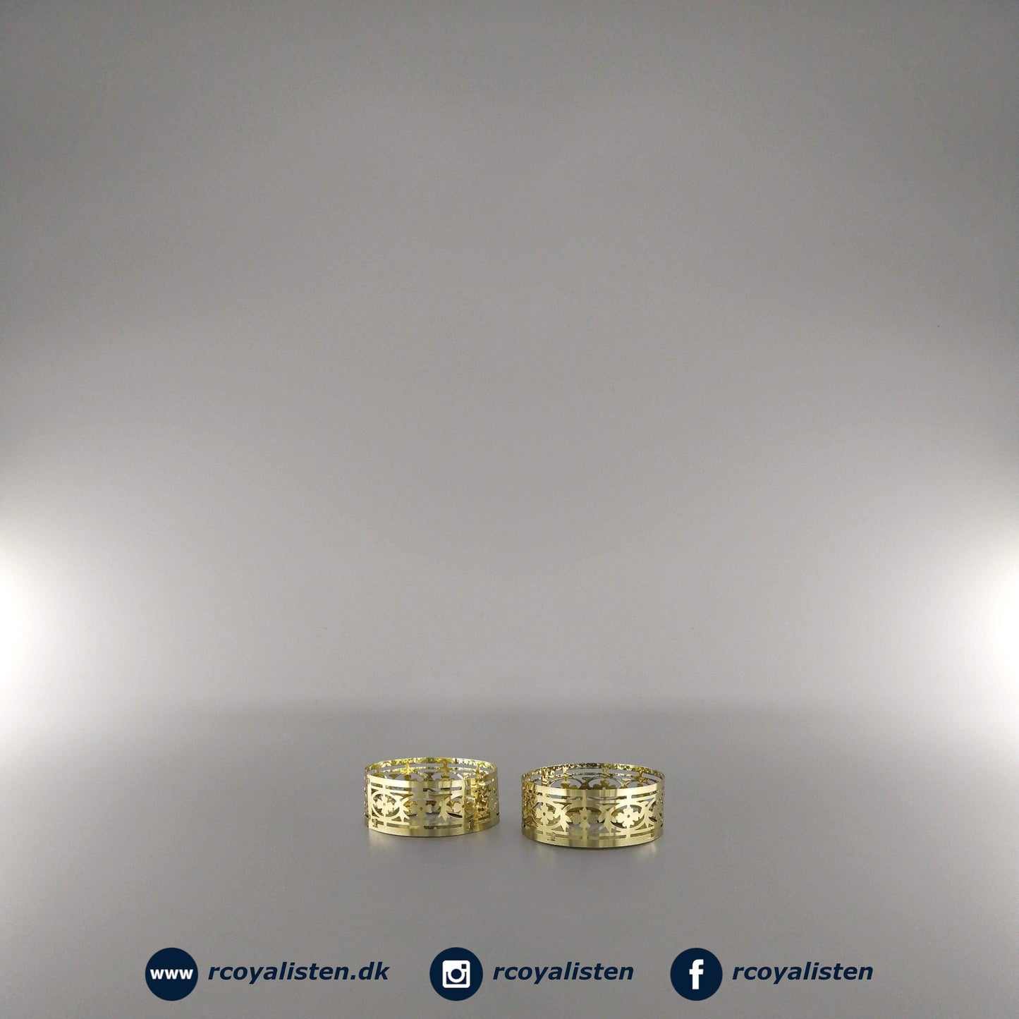 Golden Christmas Fyrfadsstage - Guld (2-pak) - RCoyalisten.dk