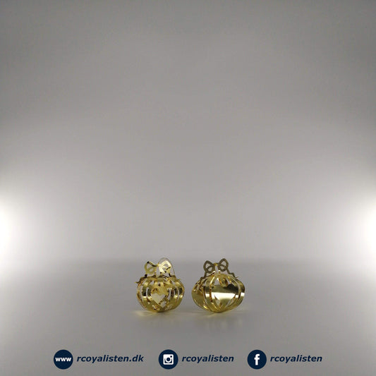 Golden Christmas Hjerte Ophæng (2-pak) - RCoyalisten.dk