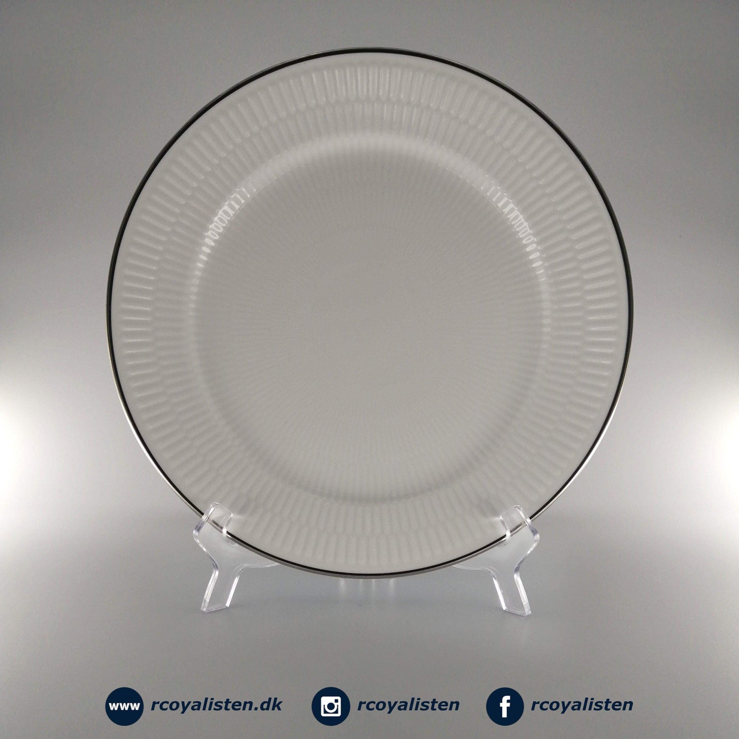 Riflet Platin Tallerken (27 cm) - RCoyalisten.dk