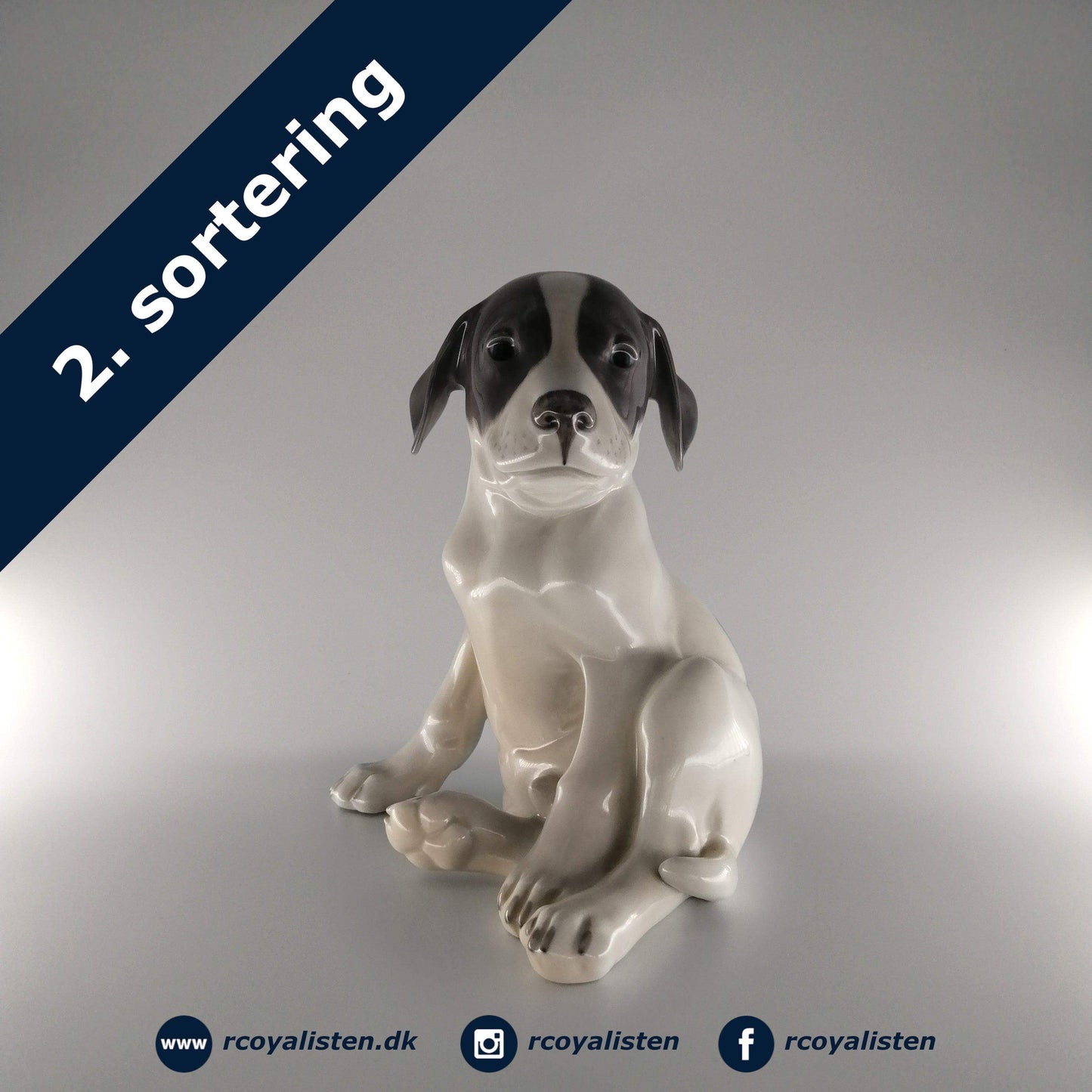 Figur - Grå Glathåret Terrier (20 cm) - RCoyalisten.dk