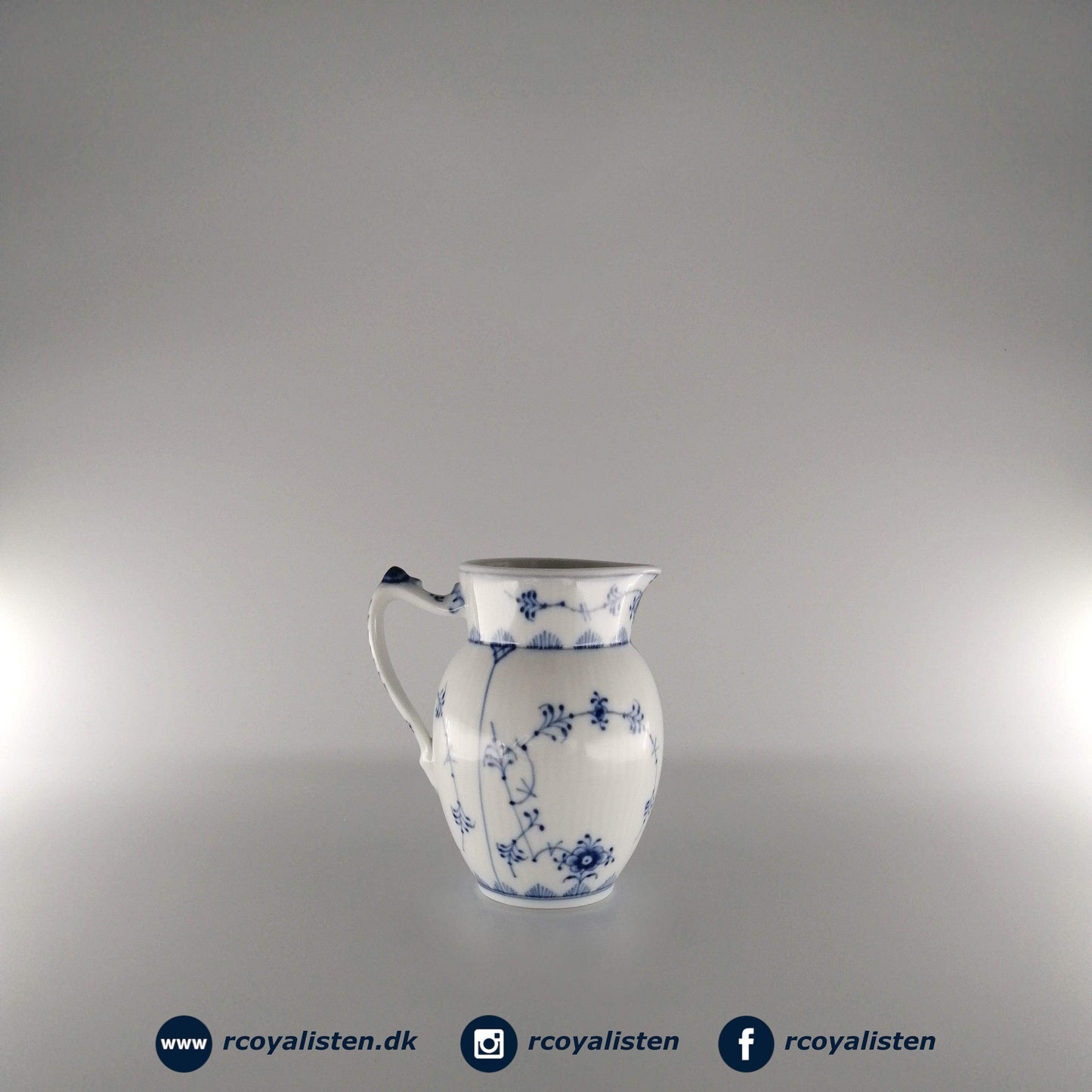 Musselmalet Riflet Kande (12 cm / 38 cl) - RCoyalisten.dk