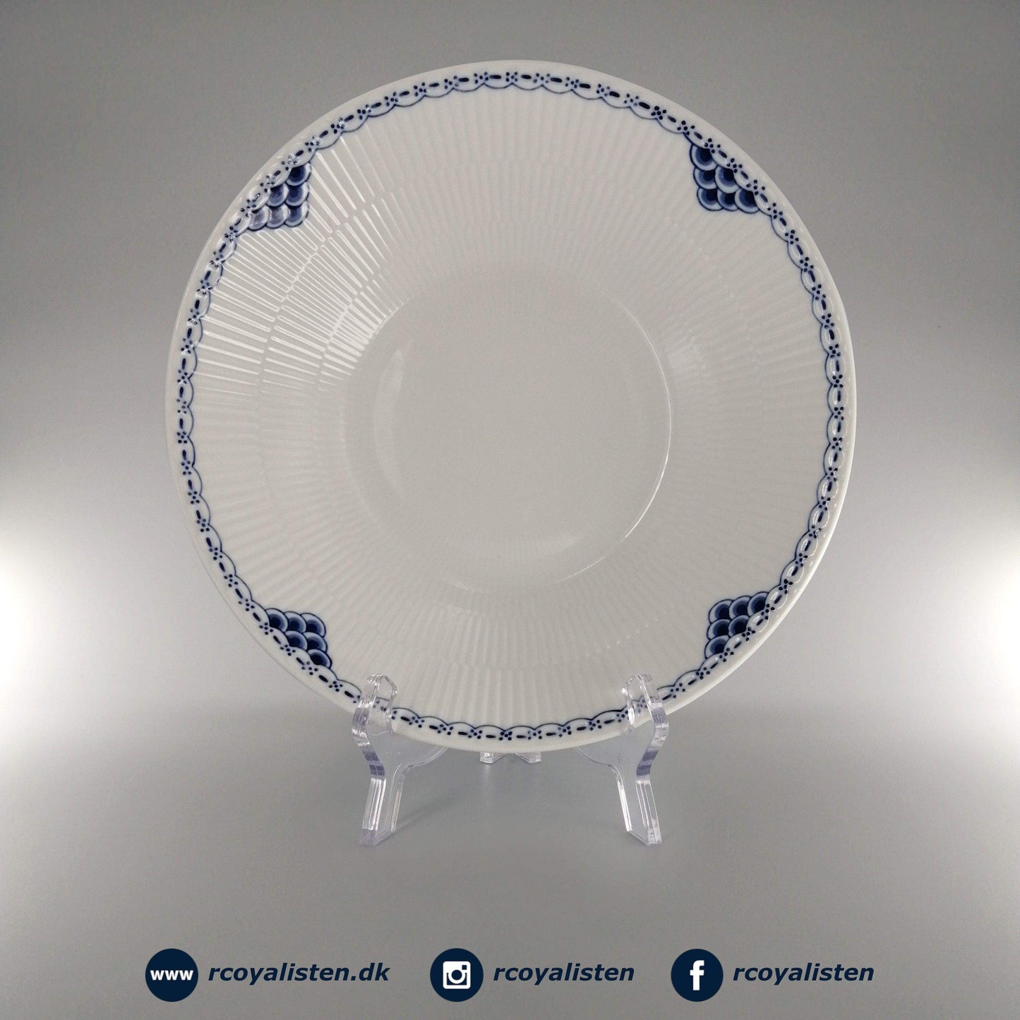 Prinsesse Dyb Tallerken (24 cm) - RCoyalisten.dk
