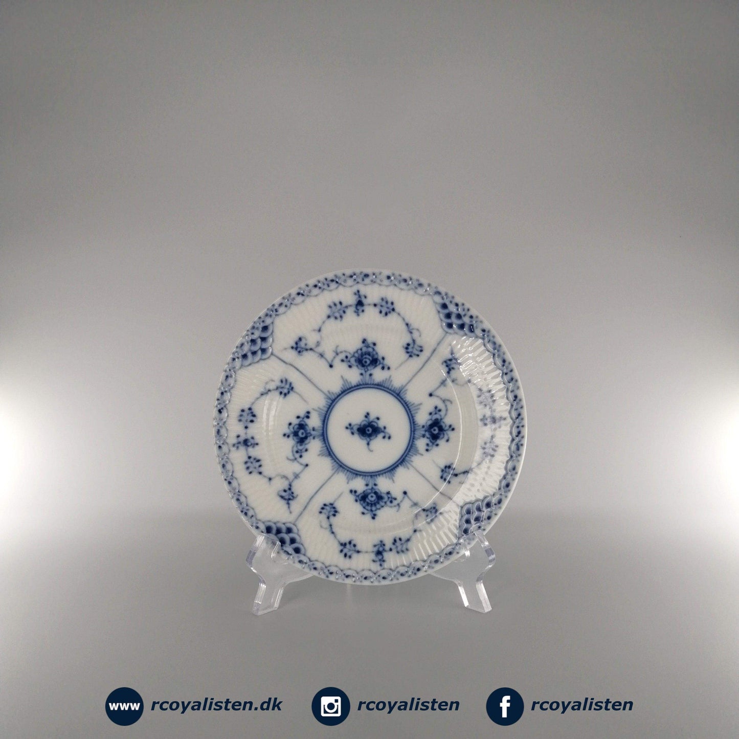Musselmalet Halvblonde Tallerken (16 cm) - RCoyalisten.dk