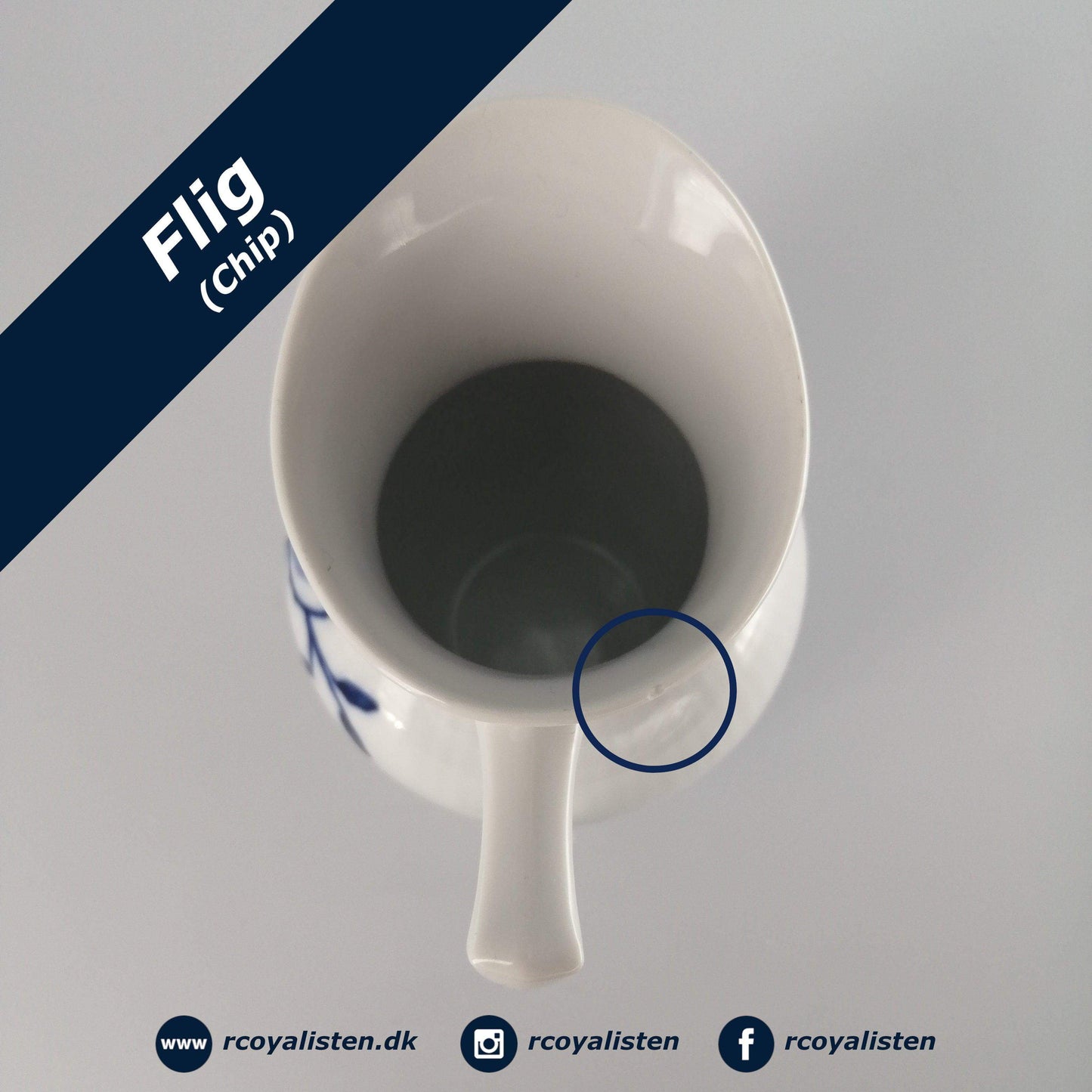 Blå Mega Riflet Kande (10 cm / 17 cl) - RCoyalisten.dk