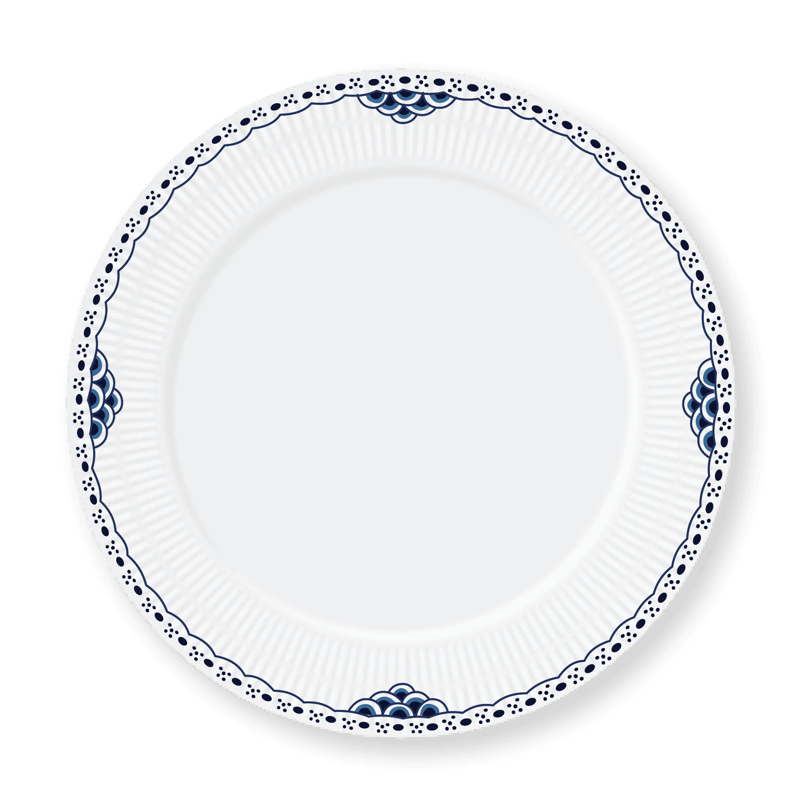 #9044　未使用品　ROYAL COPENHAGEN ロイヤルコペンハーゲン 大皿 ハンドペイント 直径約25cm Royal Copenhagen Used - Etsy UK