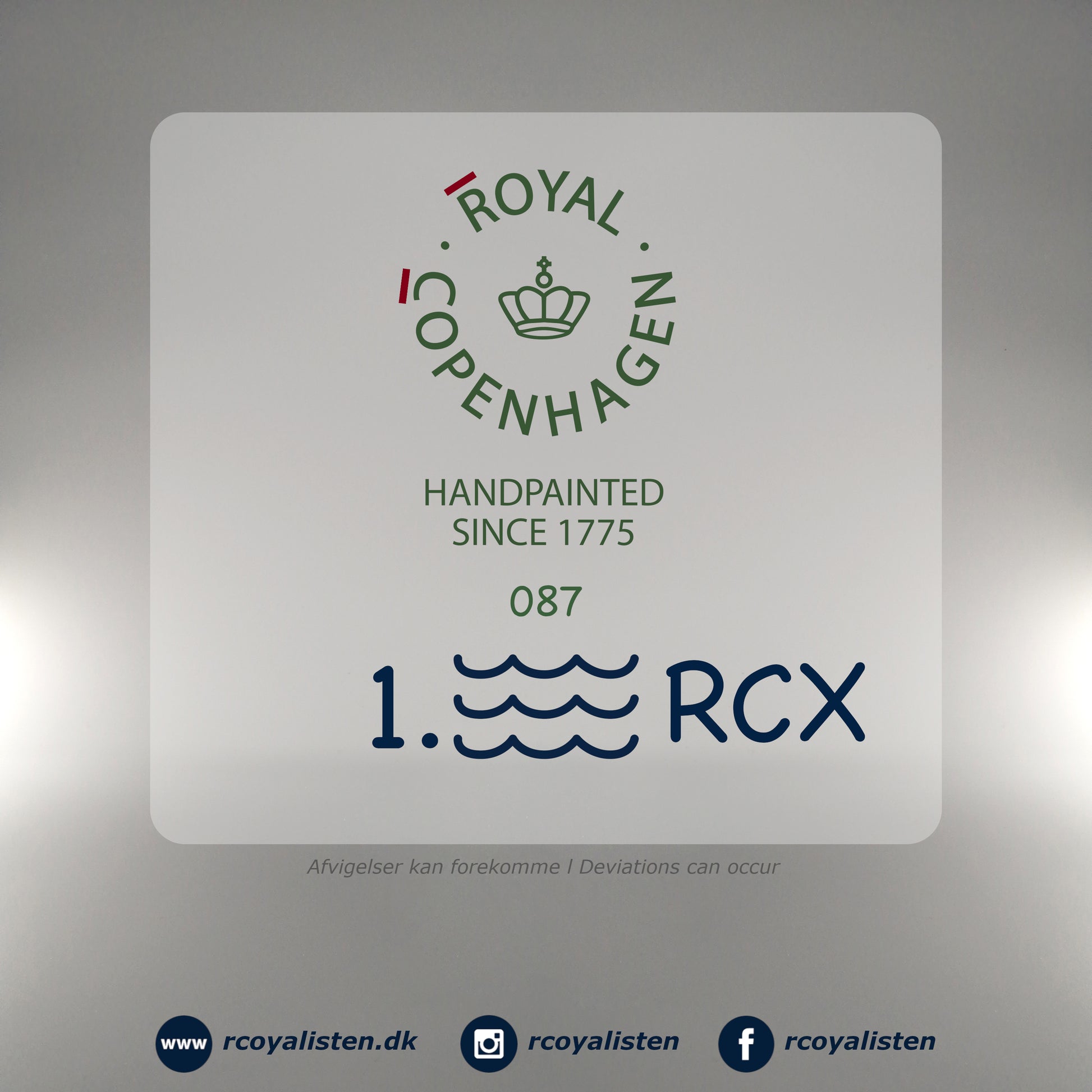 Royal Copenhagen Musselmalet Riflet Kop med Underkop (25 cl) - RCoyalisten.dk