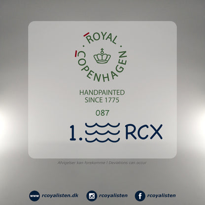 Royal Copenhagen Musselmalet Riflet Kop med Underkop (25 cl) - RCoyalisten.dk