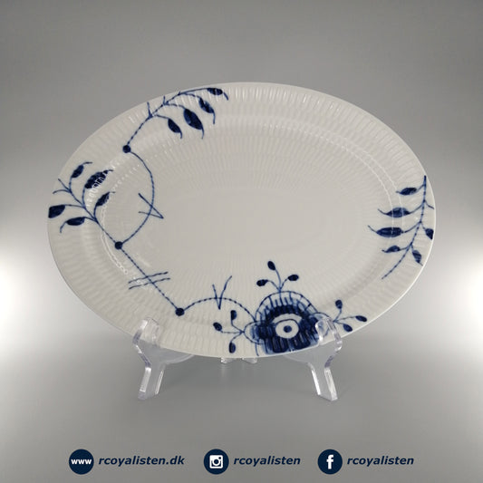 Blue Fluted Mega Oval Dish #7 (28 cm)