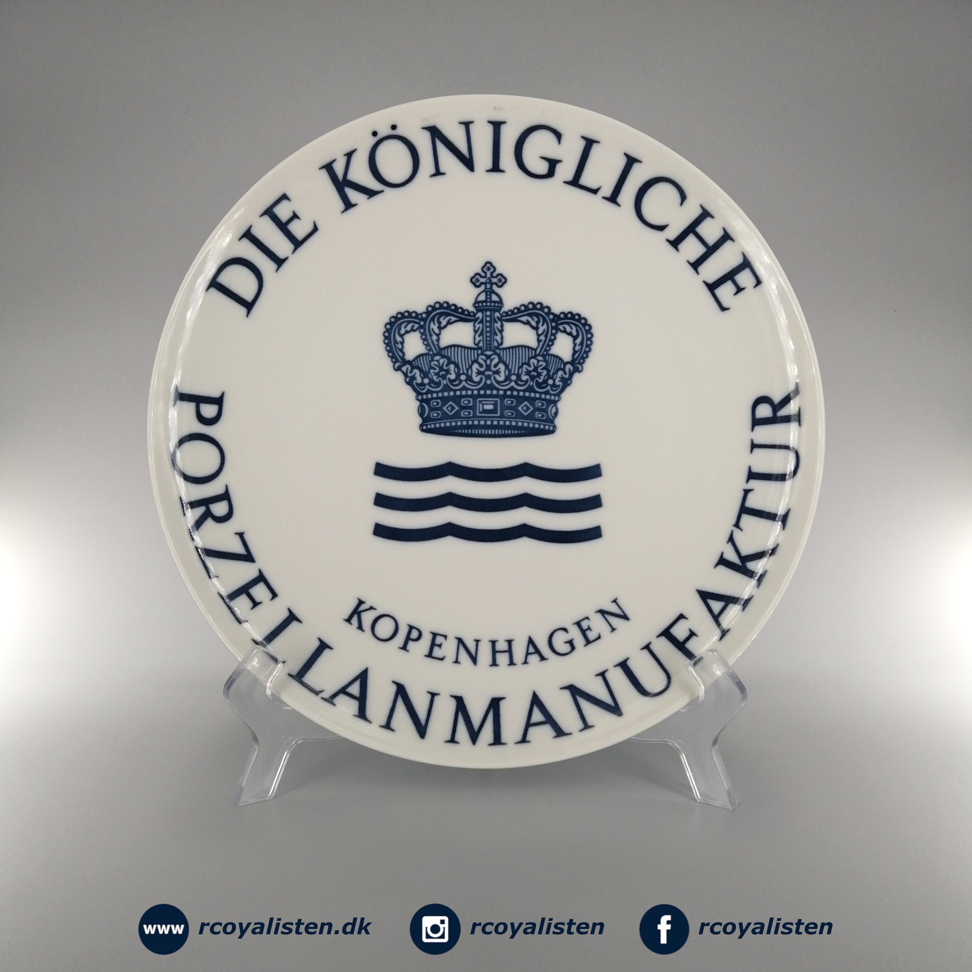 Royal Copenhagen Forhandler Platte (25 cm) - Der Königliche Porzellanmanufaktur - RCoyalisten.dk