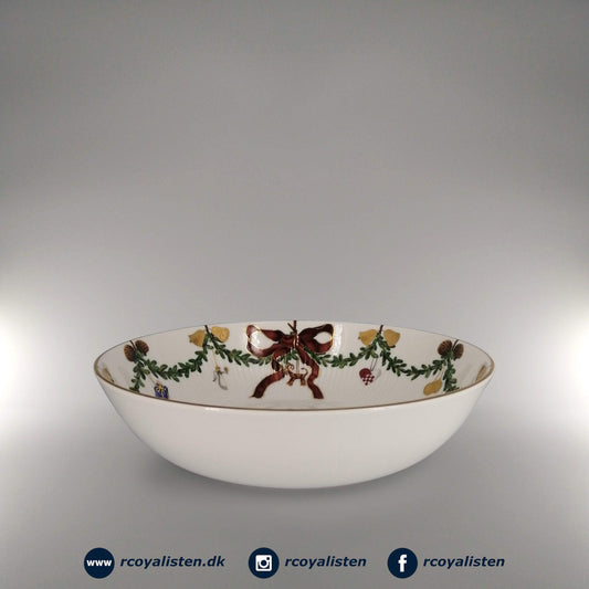 Royal Copenhagen ​Stjerne Riflet Jul Skål (24 cm / 175 cl) - RCoyalisten.dk