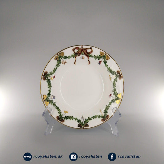 Royal Copenhagen Stjerne Riflet Jul Dyb Tallerken (17 cm) - RCoyalisten.dk