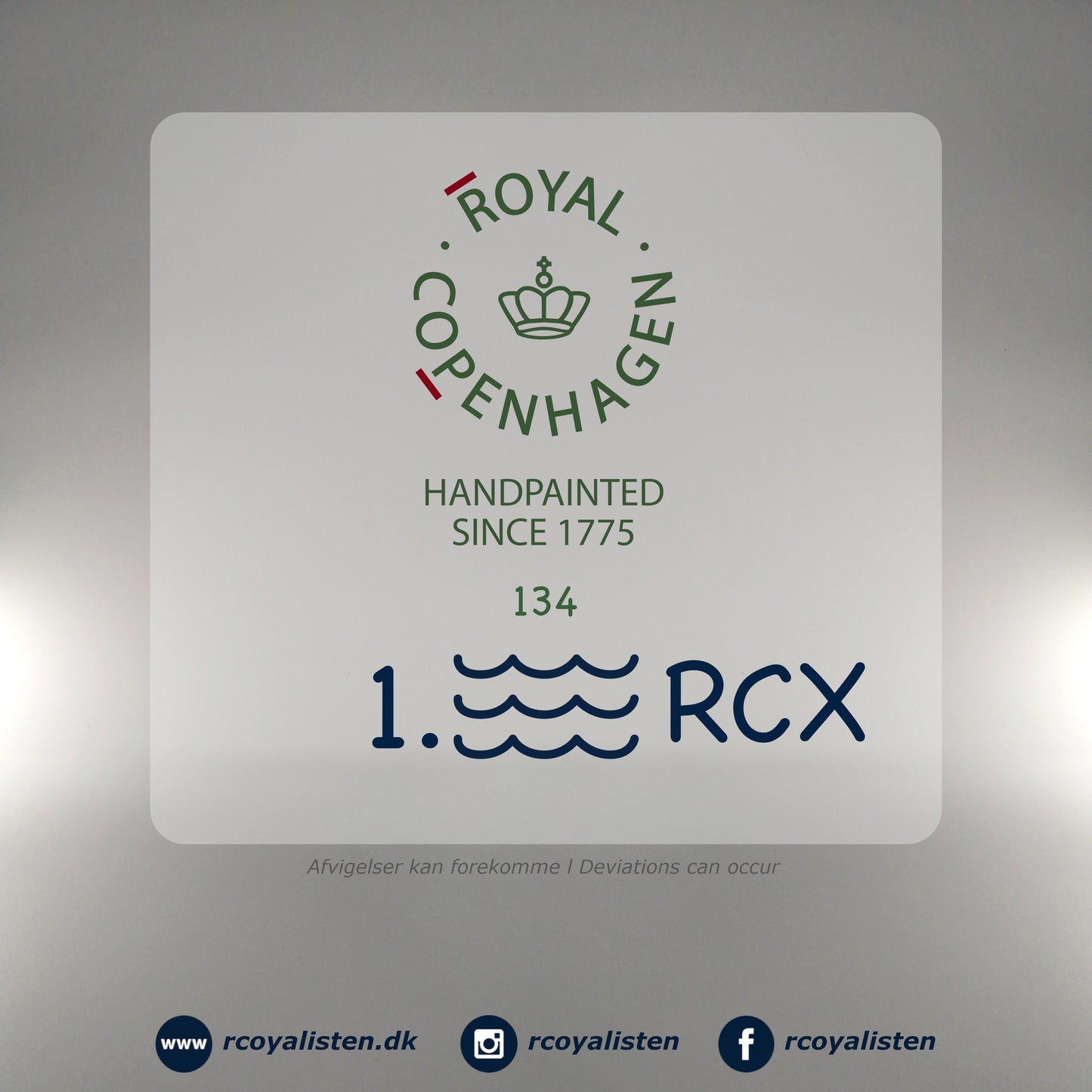 Royal Copenhagen Musselmalet Riflet Tekande (11 cm / 35 cl) - RCoyalisten.dk