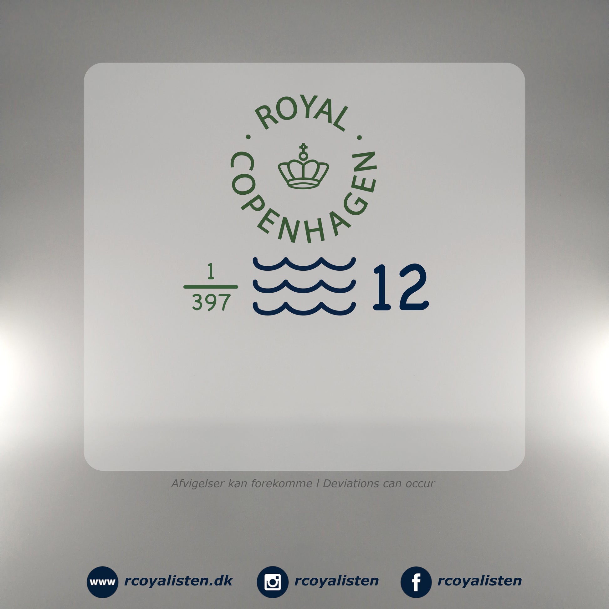 Royal Copenhagen Musselmalet Riflet Lågfad Rundt (24,5 cm / 120 cl) - RCoyalisten.dk