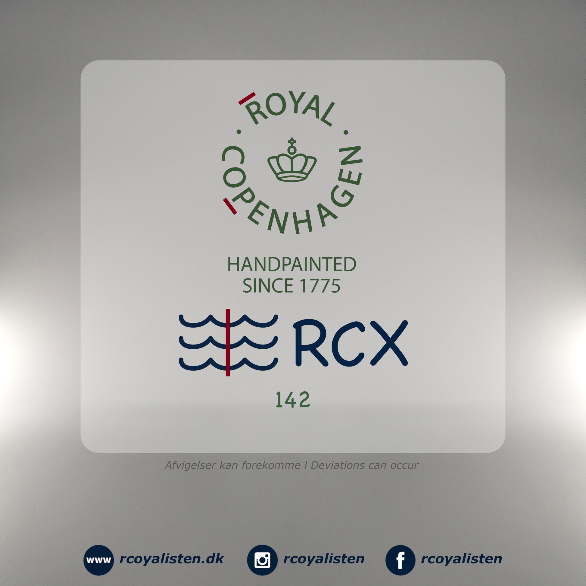 Royal Copenhagen Sort Mega Riflet Tekande (15,5 cm / 100 cl) - RCoyalisten.dk