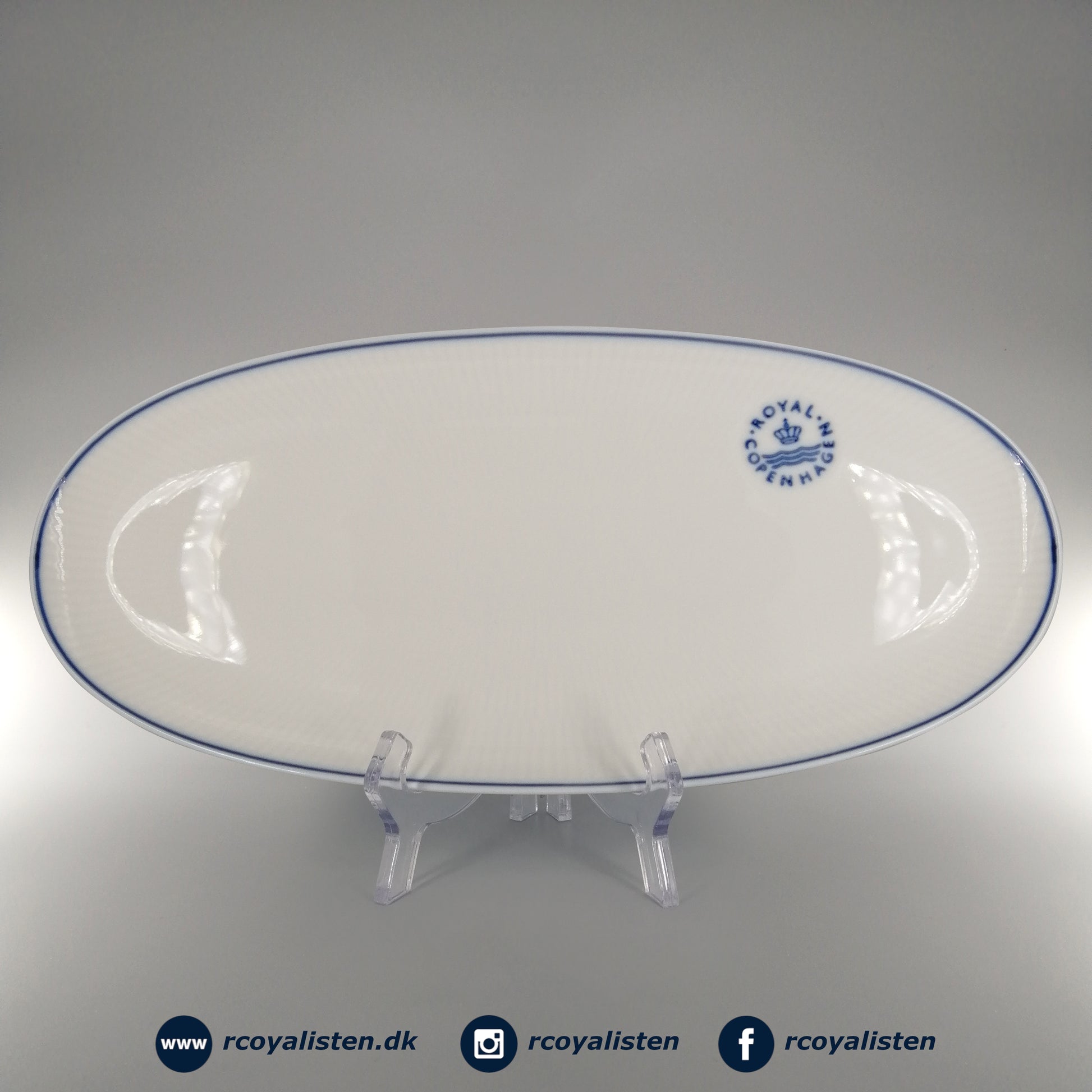 Royal Copenhagen Blueline Fad Aflangt (37 cm) - RCoyalisten.dk