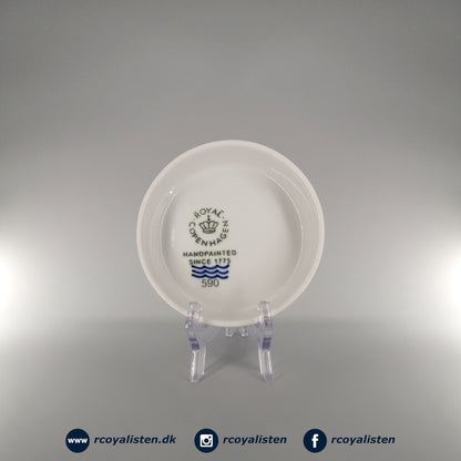 Royal Copenhagen Hvid Riflet Tærtefad (14 cm) - RCoyalisten.dk