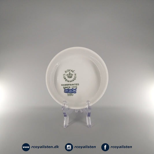 Royal Copenhagen Hvid Riflet Tærtefad (14 cm) - RCoyalisten.dk