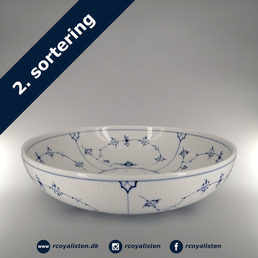 Royal Copenhagen Musselmalet Riflet Skål (28 cm / 240 cl) - RCoyalisten.dk